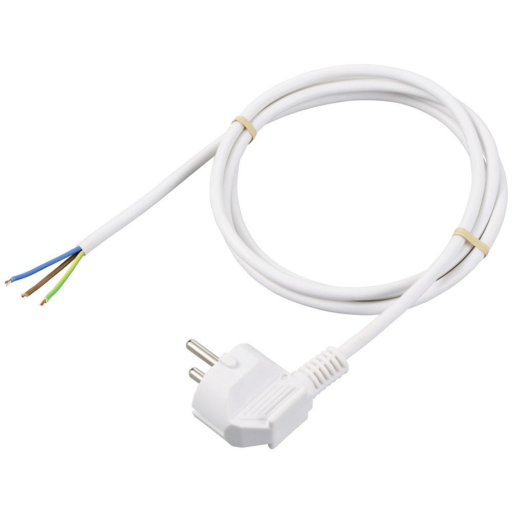 Sygonix Sygonix SY-6408152 Strom Шнур питания Weiß 1.50 m Шнур питания, (150.00 cm)