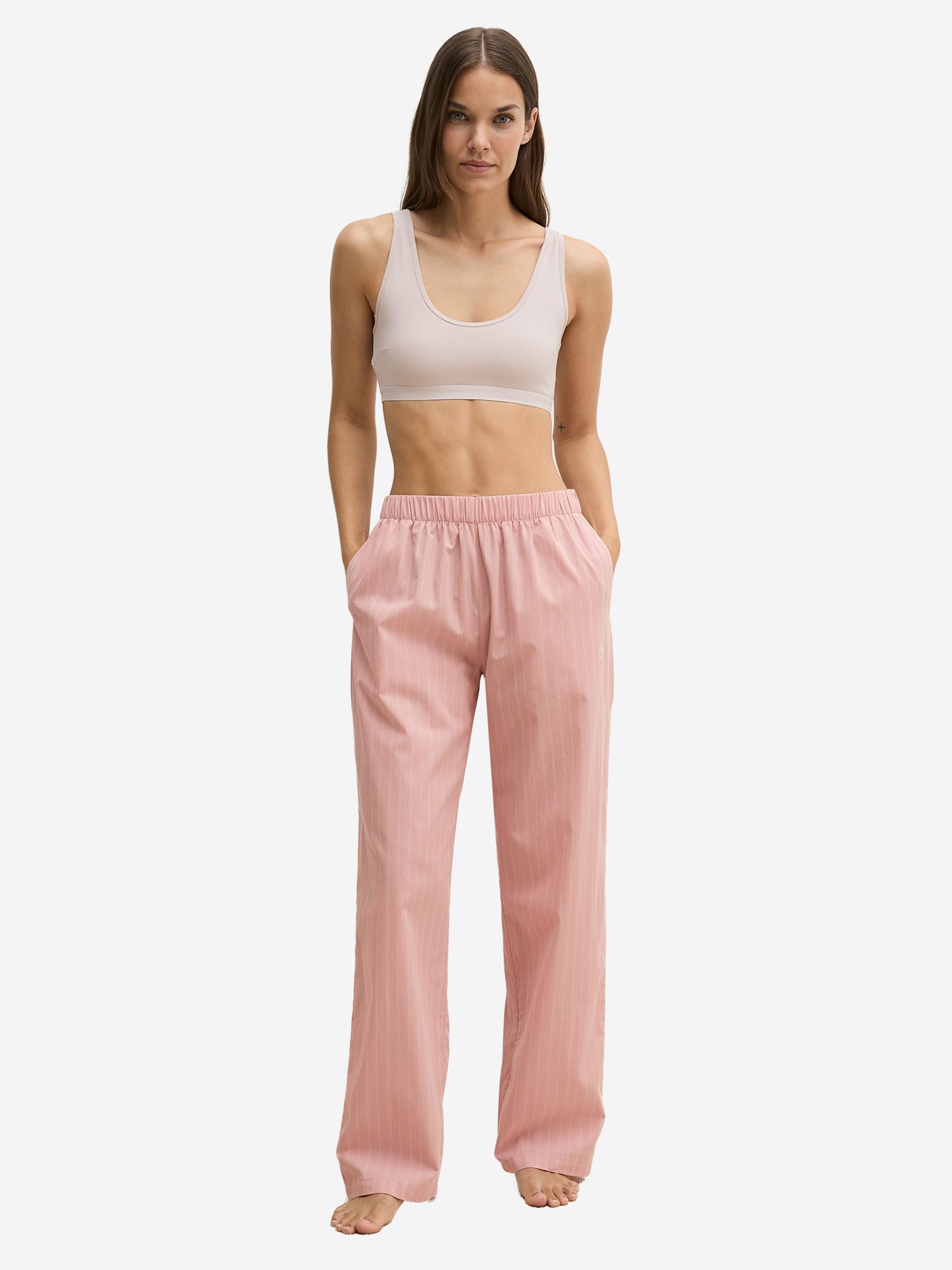 Marc O'Polo Pyjamahose classic Schlafhose, Nacht Hose, Loungehose