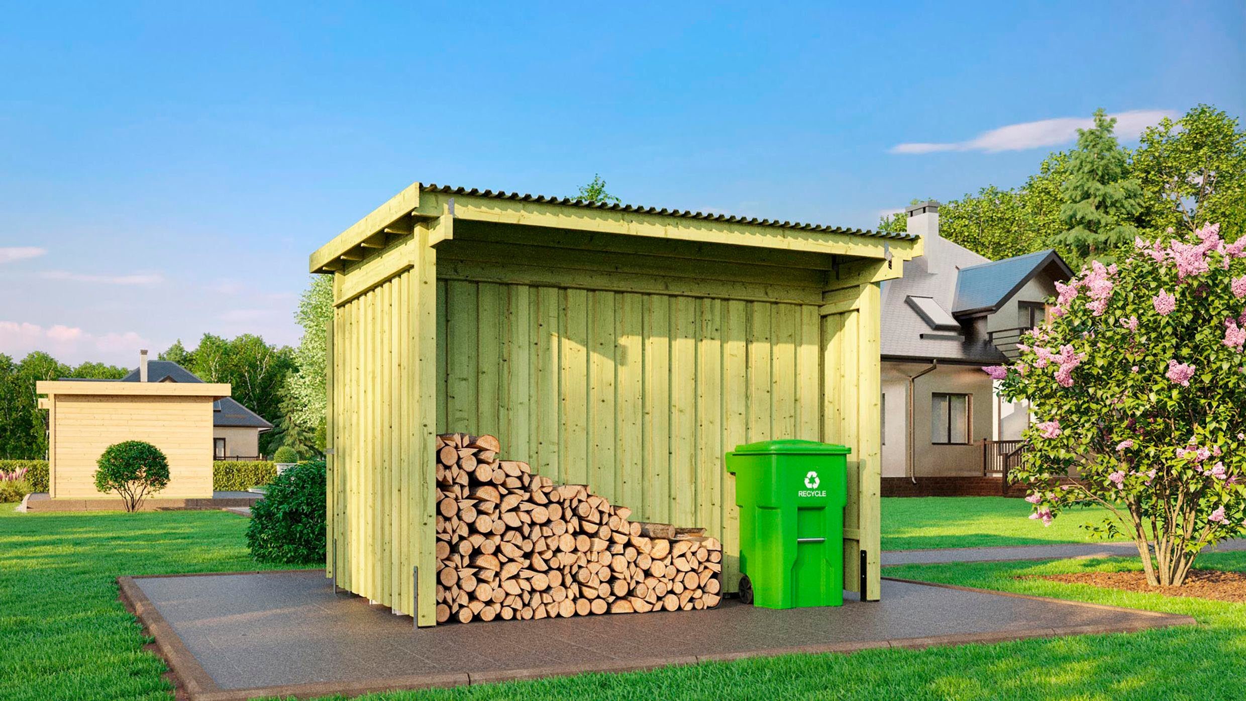 weka Gerätehaus Lagerhaus 607 A, kdi, 20 mm, BxT: 308x257 cm