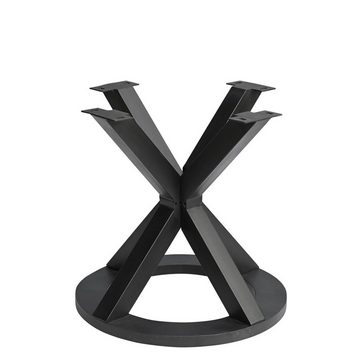 baario Esstisch Tischgestell MERID Metall rund, Tischfuß Eisen geschmiedet Design Tischbein