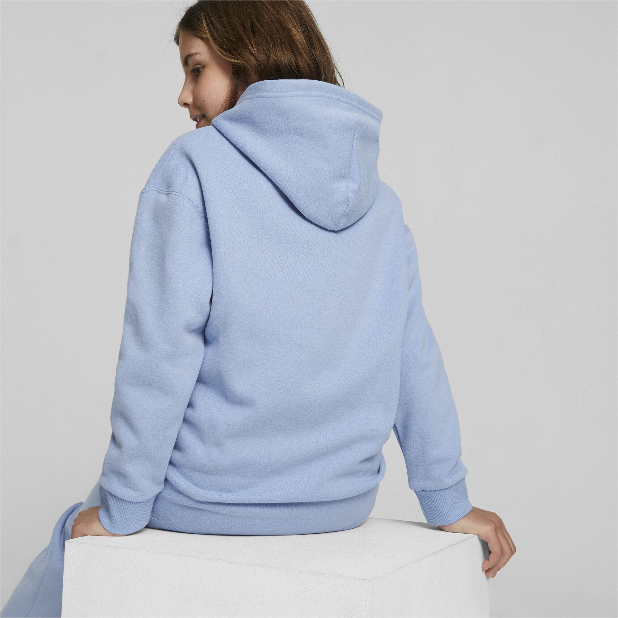 PUMA Sweatshirt Weather Blissful Mädchen Classics Hoodie Sweater Blue