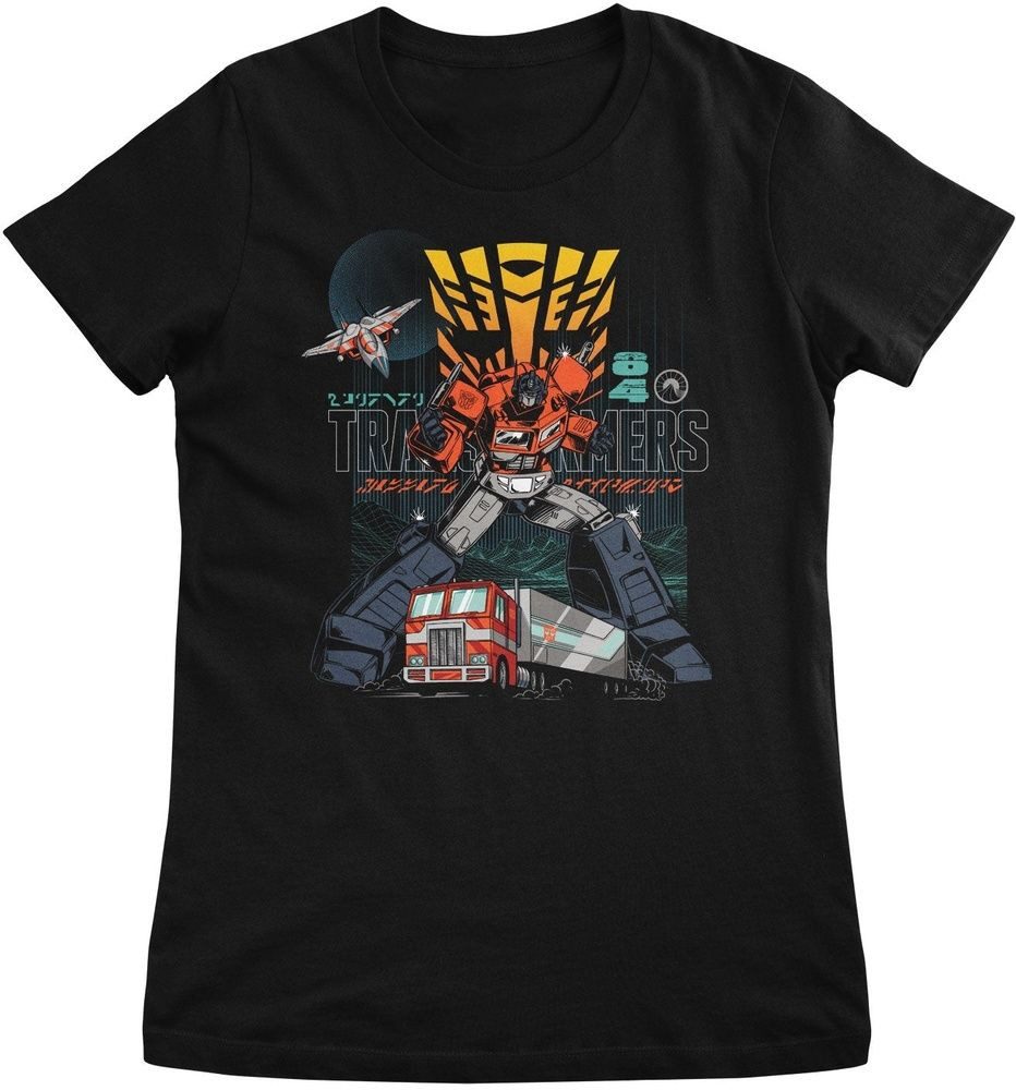 Transformers T-Shirt Transformer 84 Retro Grid Girly Tee