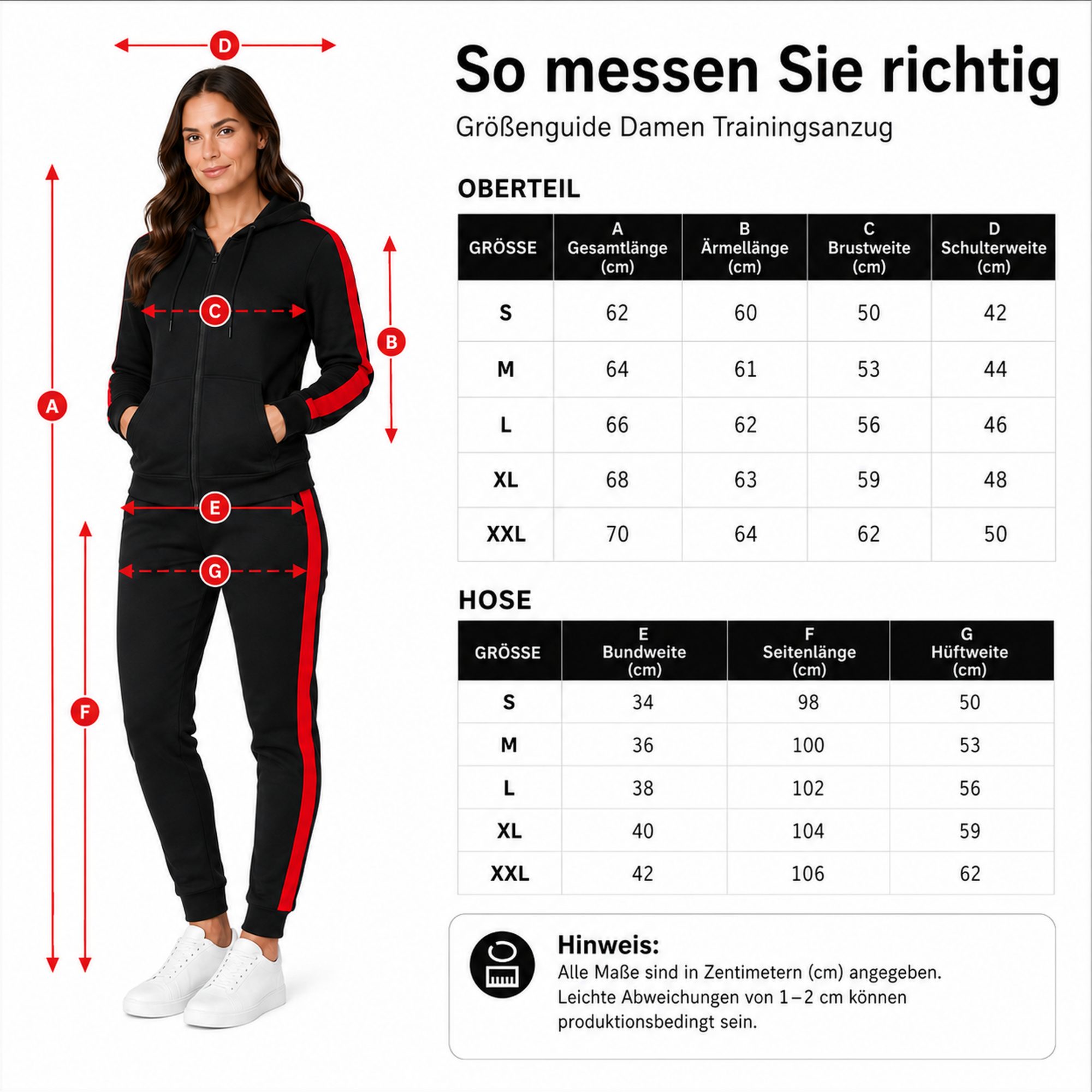 L.gonline Jogginganzug Damen Freizeitanzug, Sportlich, mit Streifen 526 (Packung, 2-tlg), Fitness Freizeit Casual