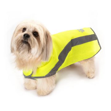 dynamic24 Hundejacke, Hunde Regenjacke Warnweste Sicherheitsweste Bekleidung Hundejacke