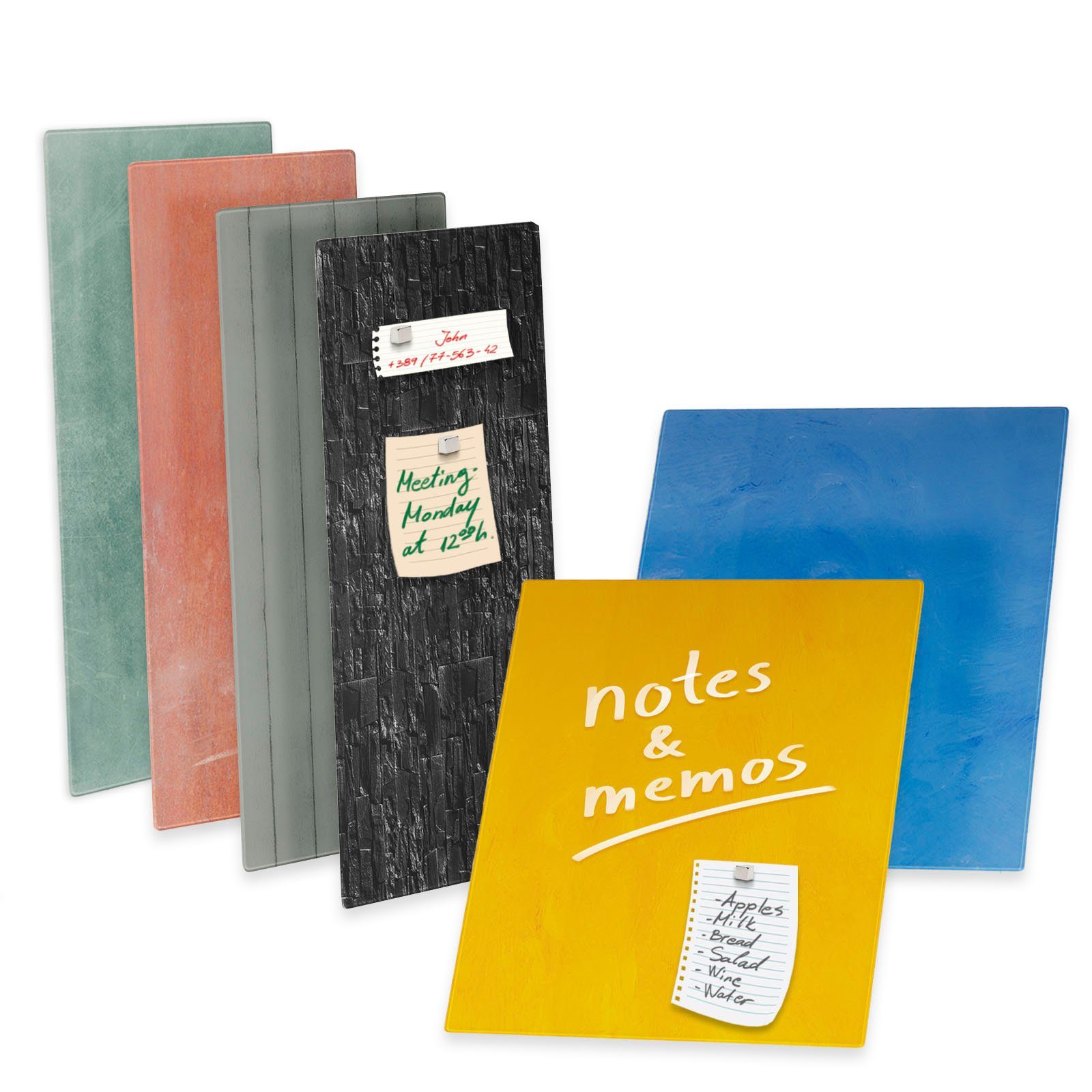 Kubus Memoboard Design-Glas-Memoboard, Inkl. Montagematerial & günstig online kaufen