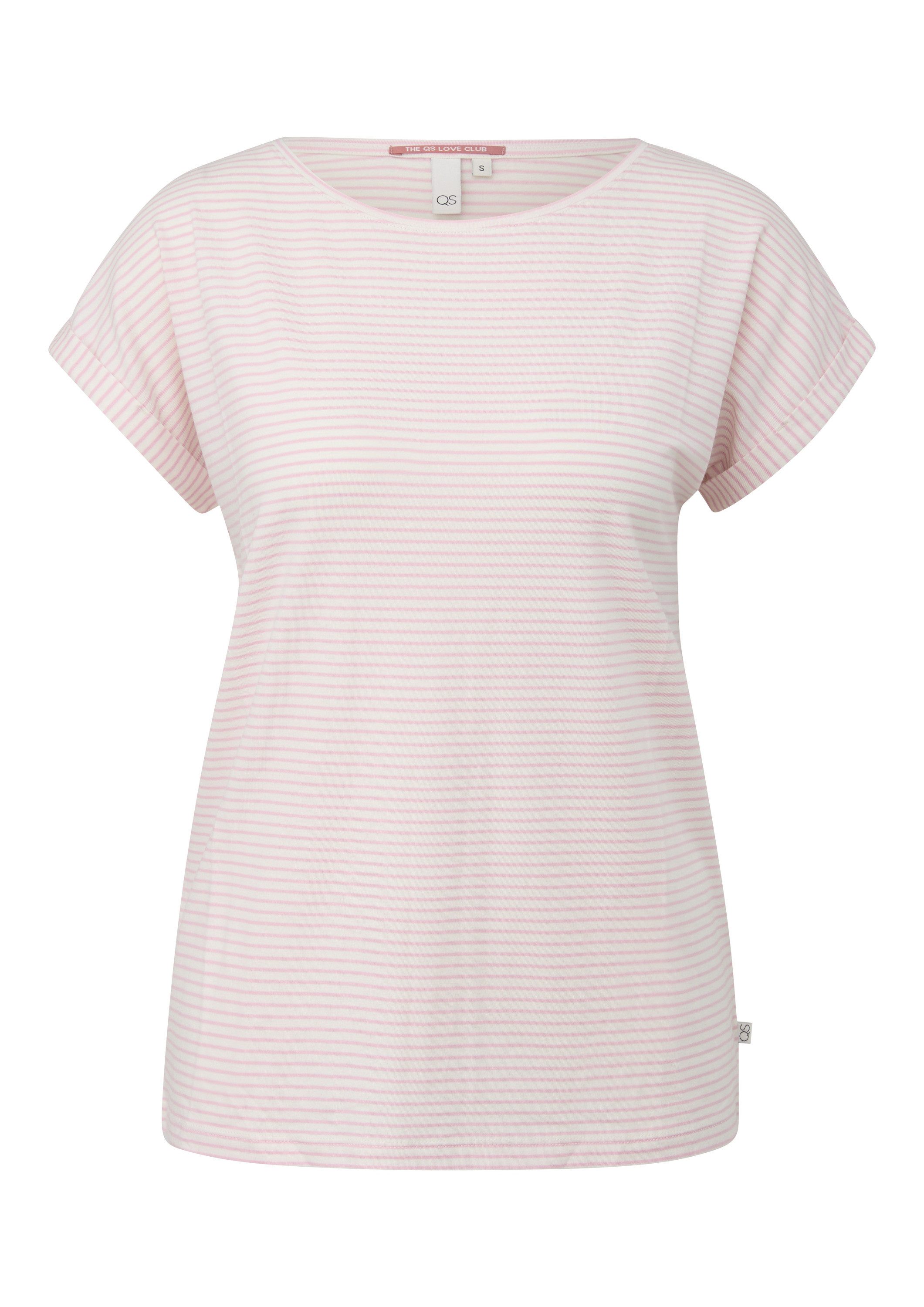 QS Kurzarmshirt T-Shirt T-Shirt im Modalmix günstig online kaufen