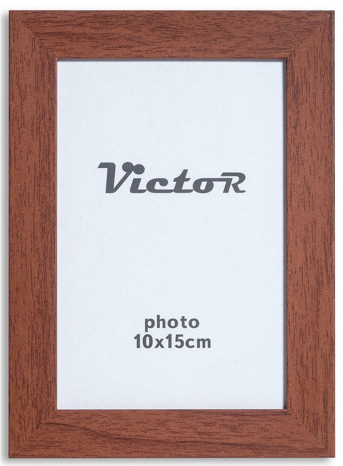 Victor (Zenith) Bilderrahmen Dix, für 1 Bilder, Bilderrahmen Braun 10x15 cm  (A6), Bilderrahmen Holz