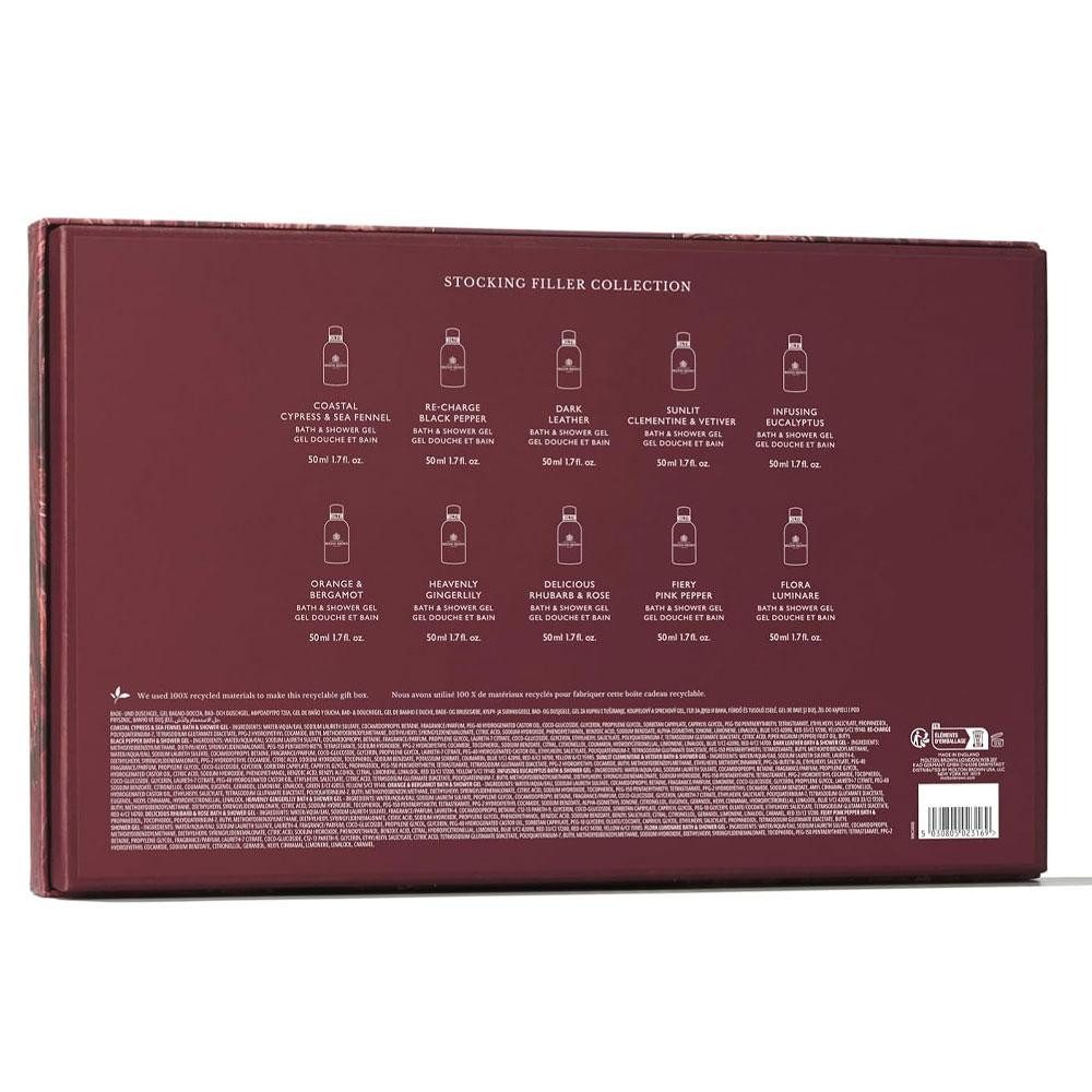 MOLTON BROWN Duschgel Stocking Filler Xmas Duschgel Geschenkset (10-teilig) (500ml)