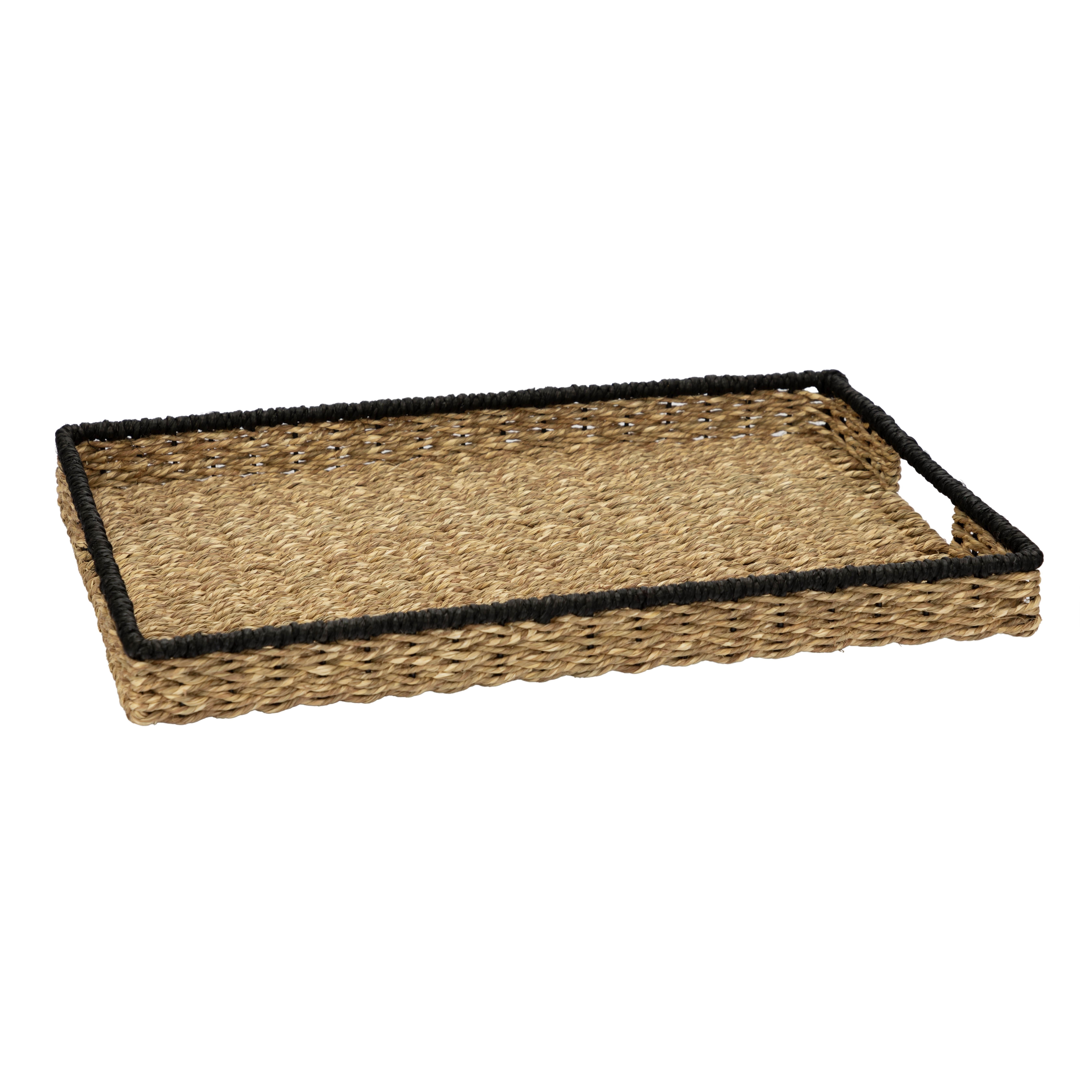 El Puente Tablett Tablett, Handmade, Gras / Blatt, Fair Trade