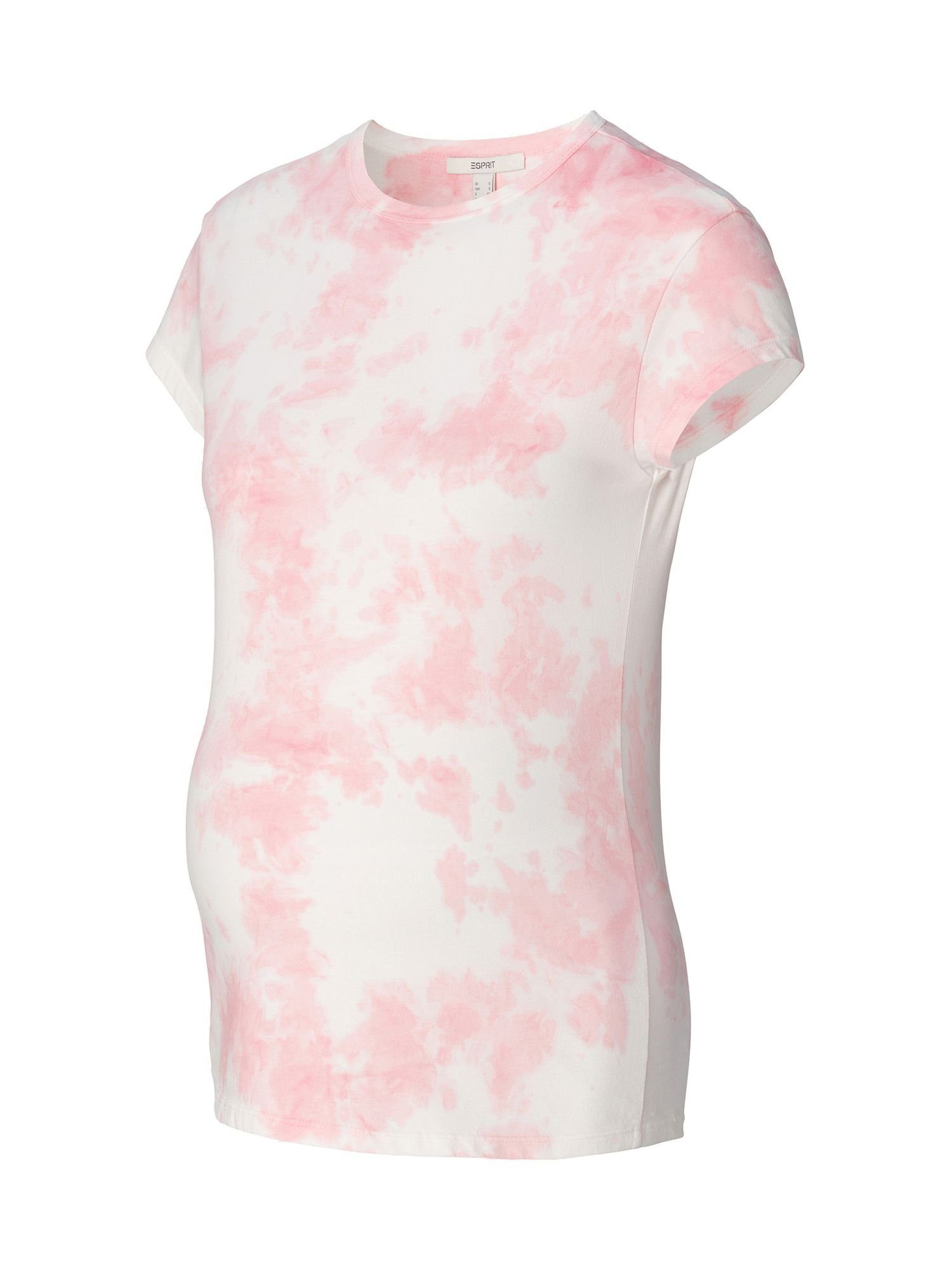 ESPRIT maternity Umstandsshirt Baumwoll-T-Shirt mit Ice-Dye-Batikmuster