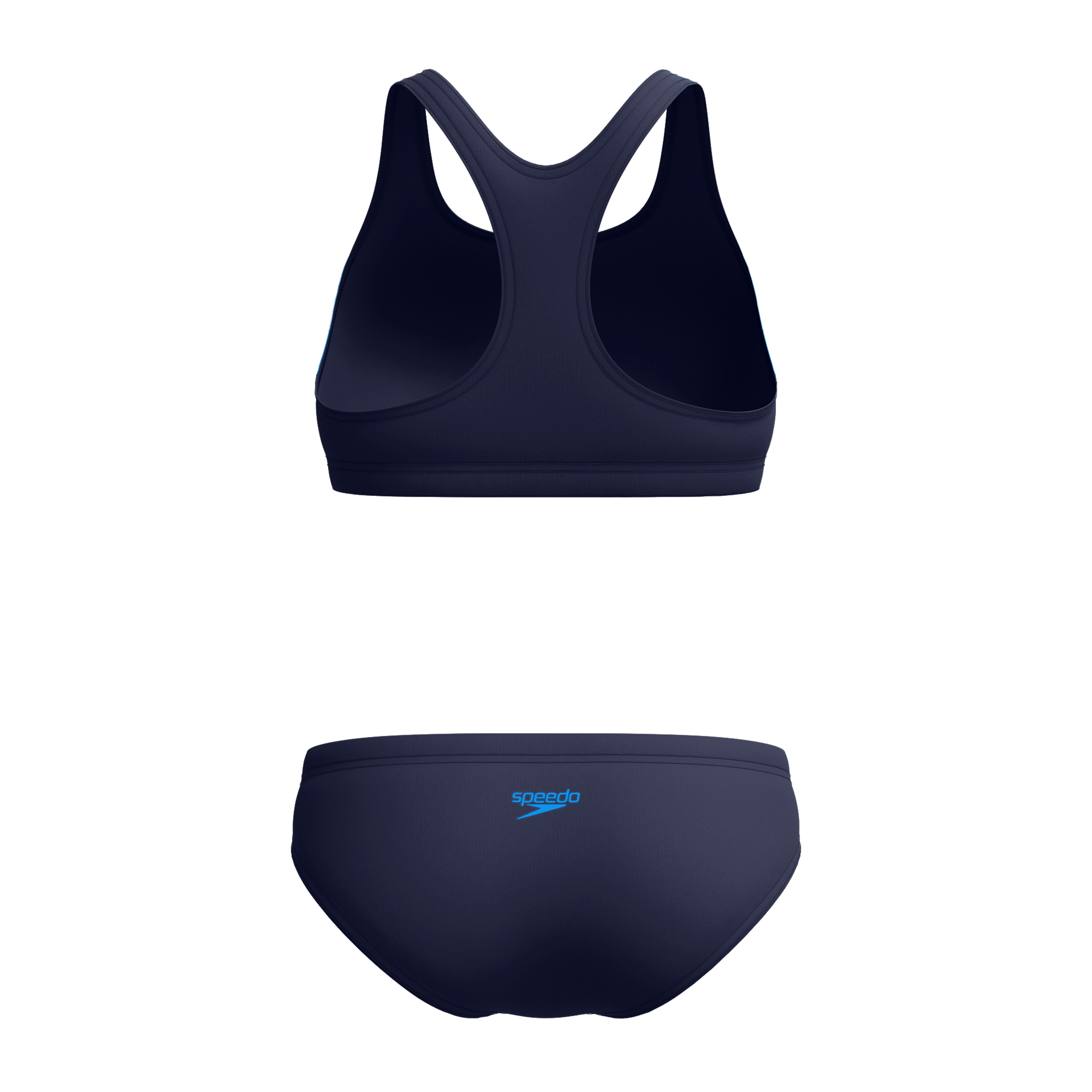 Speedo Bustier-Bikini CLRBLCK SPLCE 2.0 2PC BLU/LTBLU (Set, 2-St) schnell trocknend