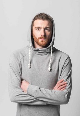 MELA Hoodie Hoodie Basic Herren Rippbündchen