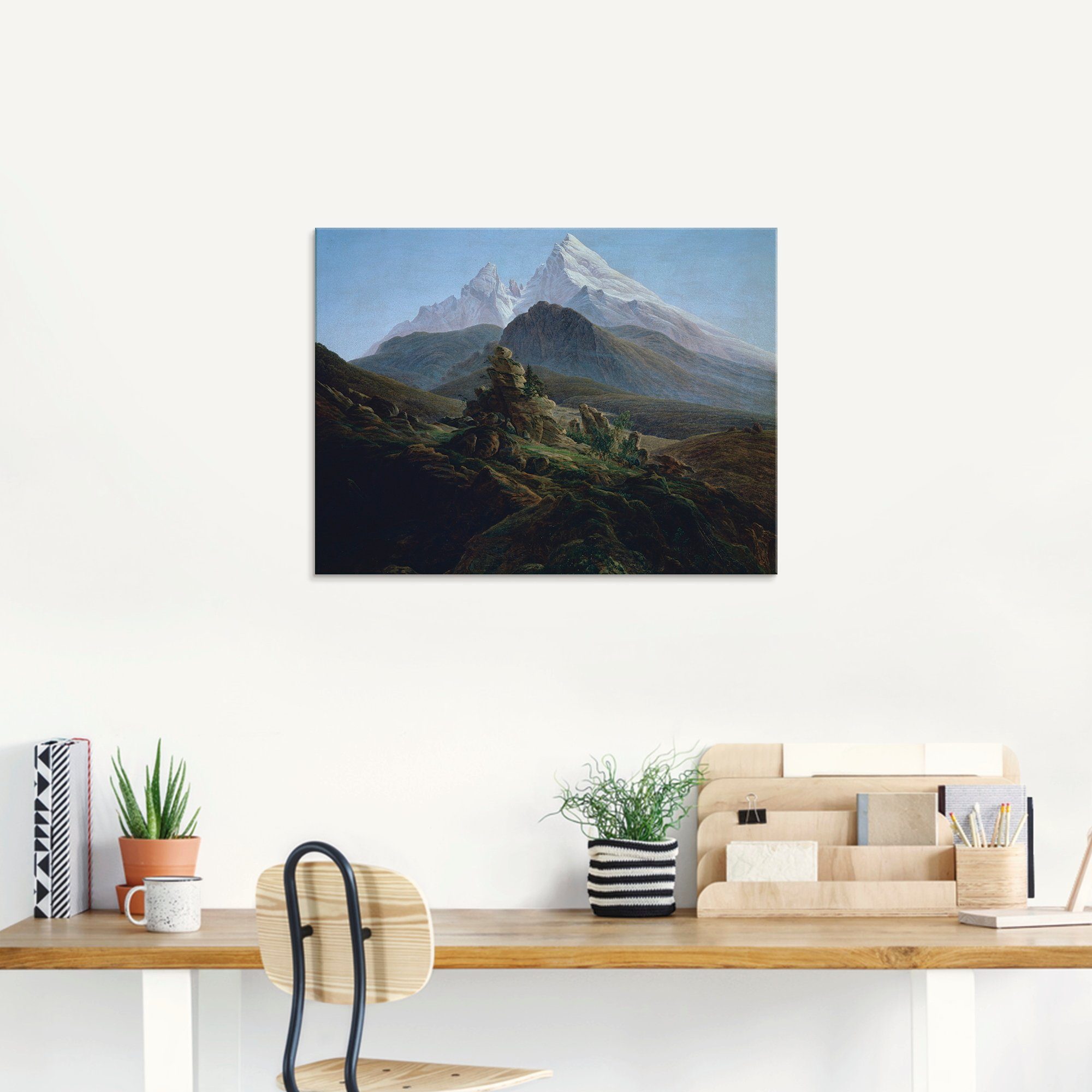 Artland Glasbild »Der Watzmann. Um 1824«, Berge (1 Stück)-kaufen