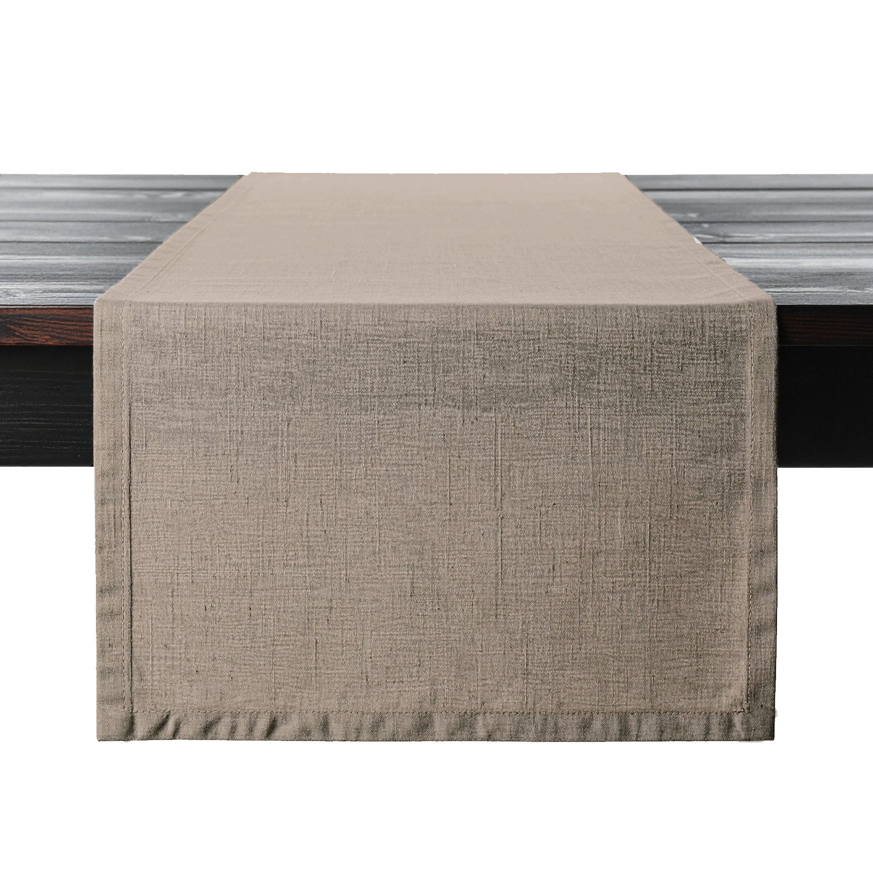 PROFLAX Tischläufer Tischläufer Proflax Leinen light brown 50x150 cm, gewebt