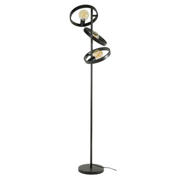 famlights Stehlampe, Stehleuchte Christopher in Schwarz E27 3-flammig, keine Angabe, Leuchtmittel enthalten: Nein, warmweiss, Stehlampe, Standlampe