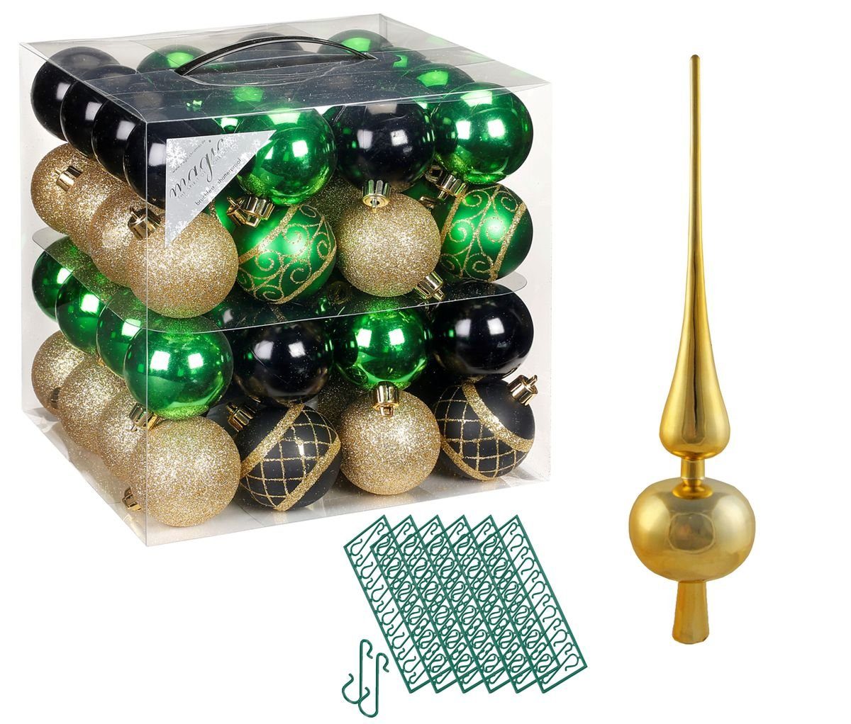 JACK Christbaumschmuck JACK 64x Kunststoff Christbaumkugeln günstig online kaufen