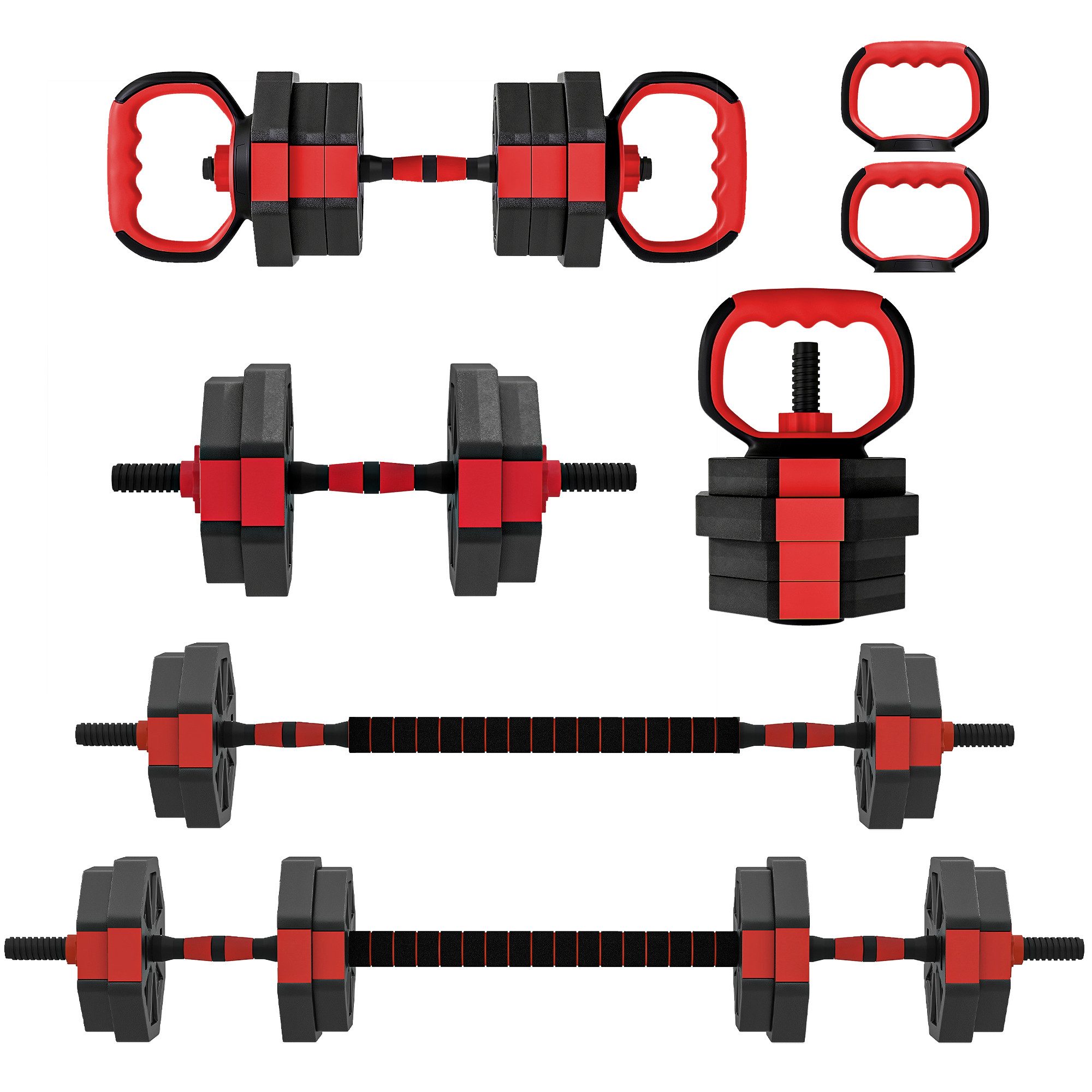 Kurzhantel 6-in-1 Hantelset Kurzhantel Set, verstellbar 15 kg