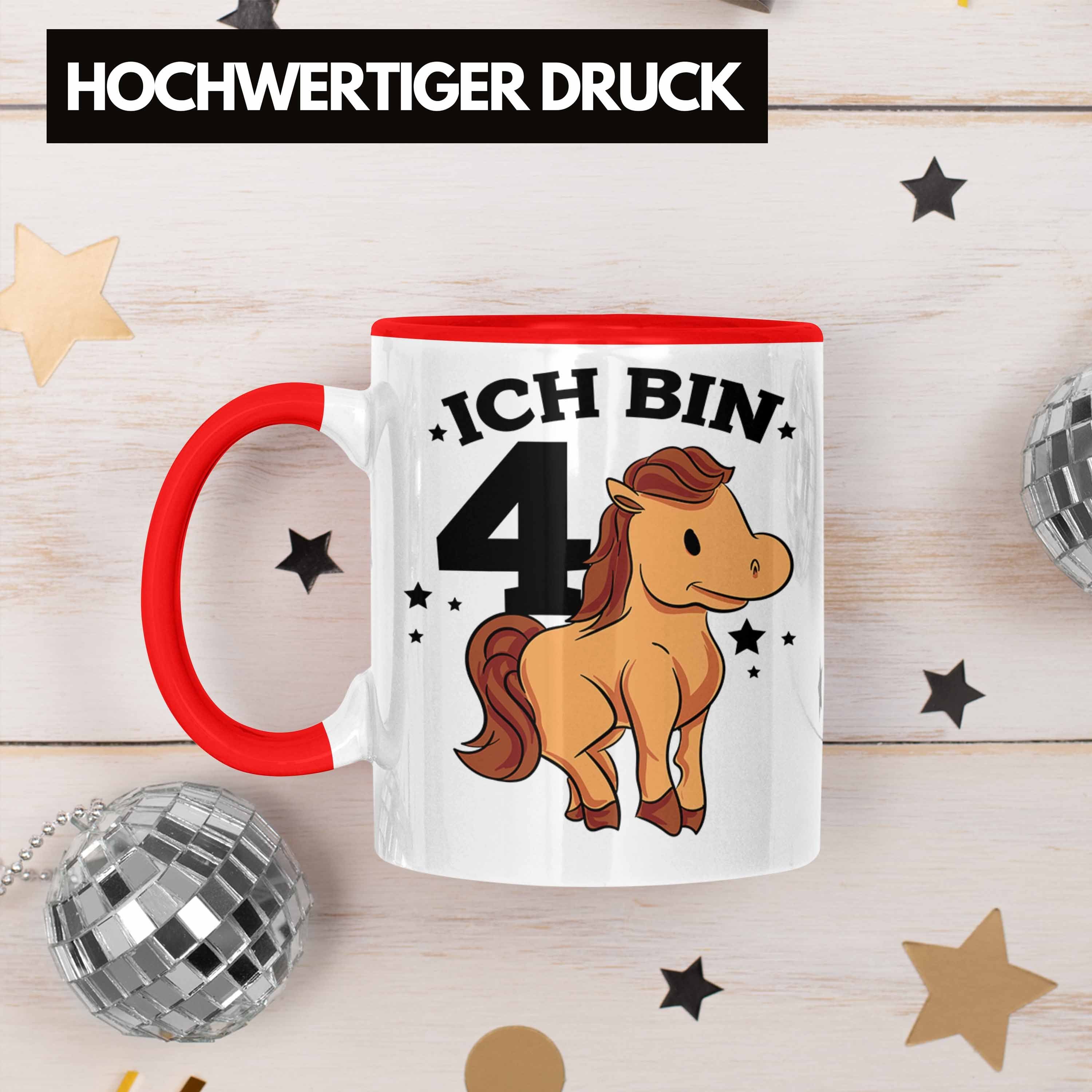 Trendation Pferdefans Lustige für Tasse Reiter Rot Geburtstag Tasse 4. Pferde-Motiv Mädchen