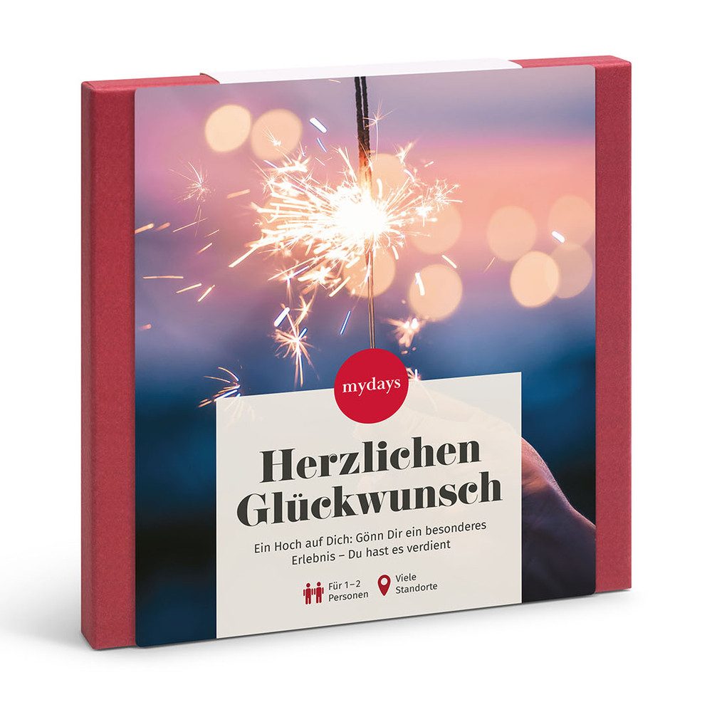 mydays Erlebnisgutschein Geschenkbox Herzlichen Glückwunsch, Herzlichen Glueckwunsch - Zeit fuer besondere Momente