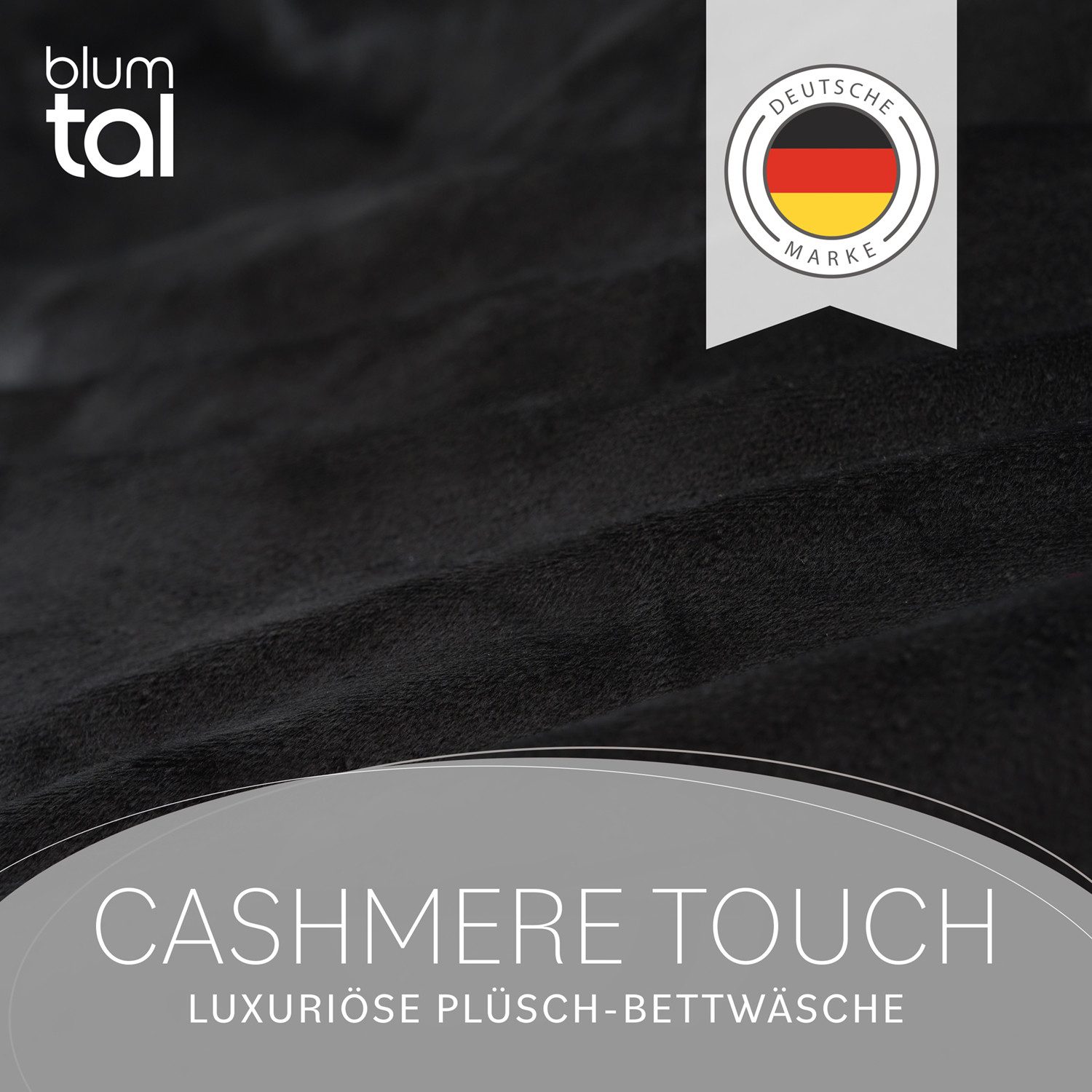 Blumtal Bettwäsche Cashmere-Touch Plüsch, warme Winterbettwäsche + Kopfkiss günstig online kaufen