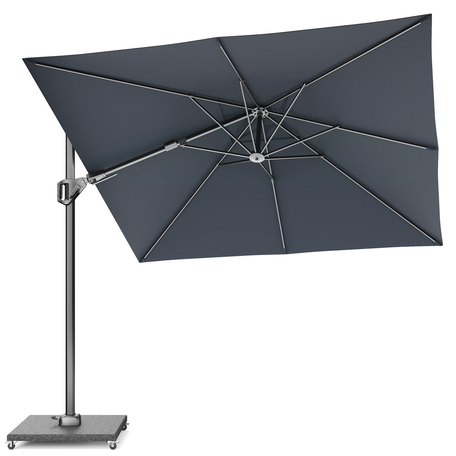 Platinum Sonnenschirm quadratisch 2.7x2.7m Voyager T² Basic 360° kippbar, LxB: 270x270 cm