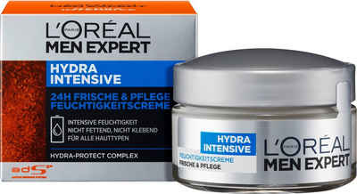 L'ORÉAL PARIS MEN EXPERT Feuchtigkeitscreme Hydra Intensive, für sensible Männerhaut; zieht schnell, ohne fetten ein