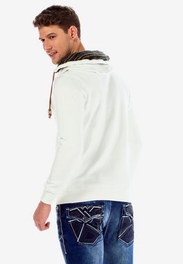 Cipo & Baxx Sweatshirt mit Doppelte Kragen