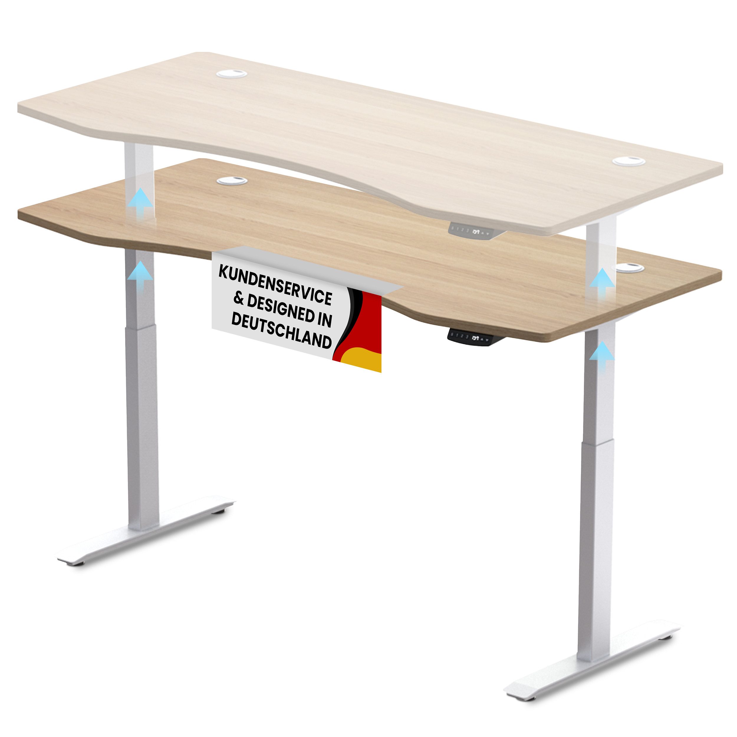 PROMAFIT Arbeitstisch Schreibtisch Stehtisch mit elektrischer günstig online kaufen