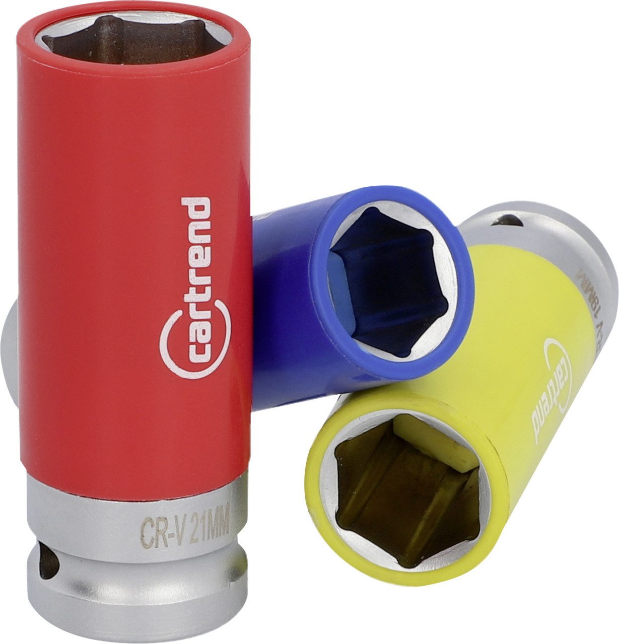 Cartrend Drehmomentschlüssel Cartrend Stecknüsse 17/19/21 mm