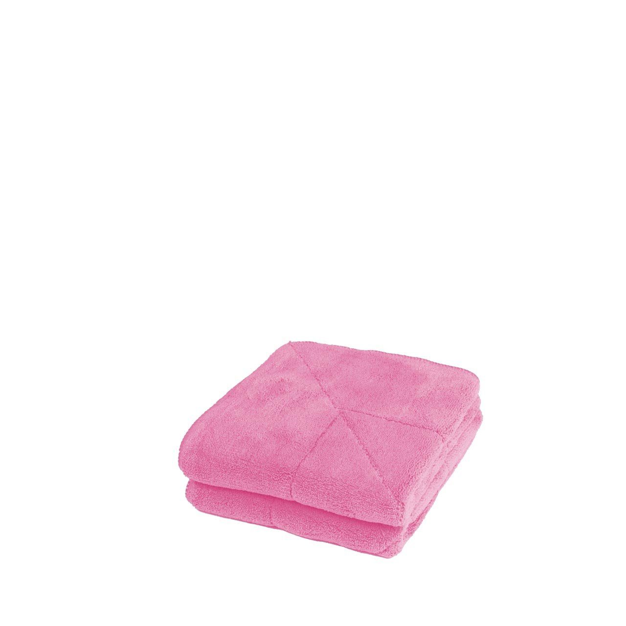 Unicopuro Soft-Touch 30 x 30 cm Mikrofasertuch (Spar-Set, 2-tlg., Waschbar bei 60° C) pink