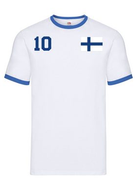 Blondie & Brownie T-Shirt Herren Finnland Skandinavien Sport Trikot Fußball Meister Europa EM