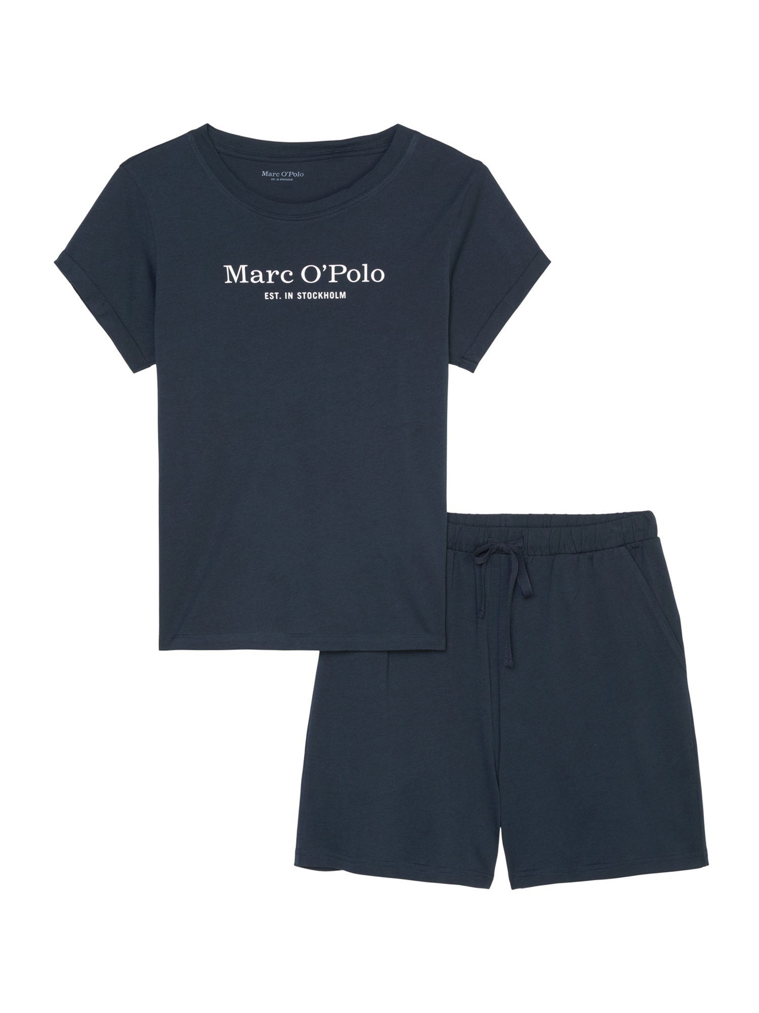 Marc O'Polo Pyjama Mix & Match Cotton (2 tlg) schlafanzug schlafmode bequem günstig online kaufen