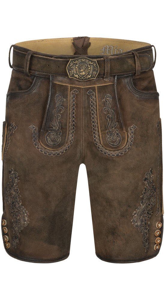 Nübler Trachtenlederhose Lederhose kurz Luther in günstig online kaufen