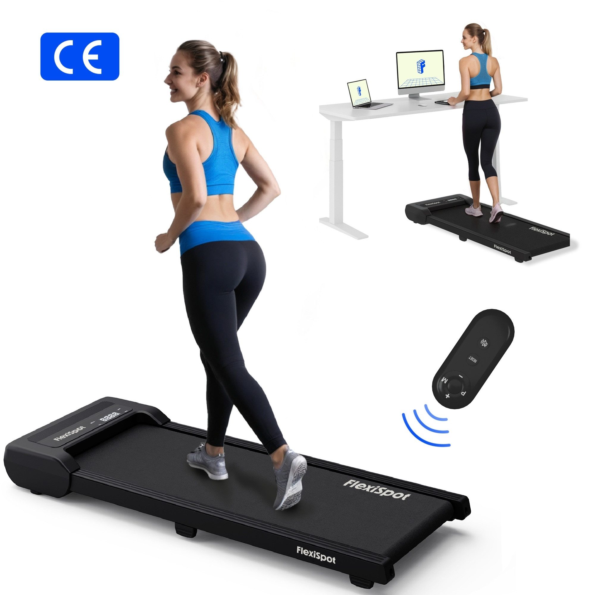 Laufband Walking Pad GP018, 1-6 km/h, LED-Display & Kabellose Fernbedienung