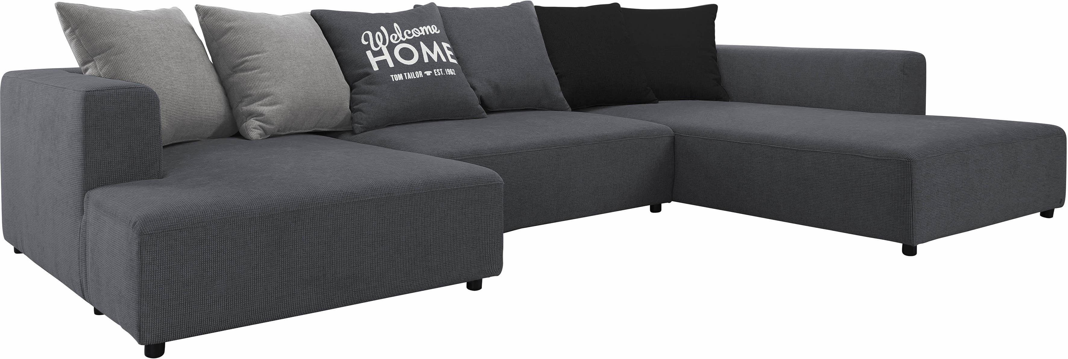 TOM TAILOR HOME COLLECTION, der HEAVEN Rückenkissen abgesetzte Wohnlandschaft aus farblich COLORS CASUAL U