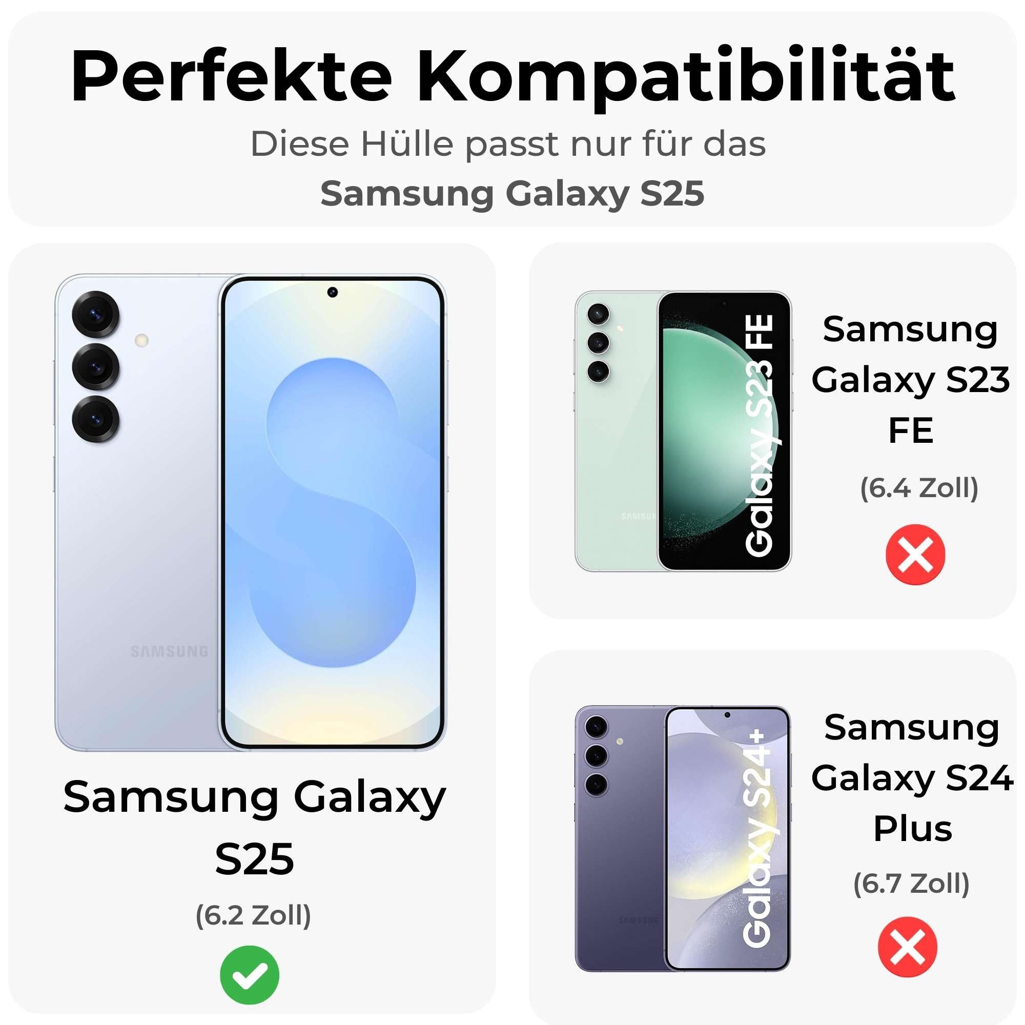 betterfon Handyhülle für Samsung Galaxy Serie Schutzhülle Magnet Case Hülle magnetisch, Magnetisches Laden, mattes Design, kratzfest & stoßfest verarbeitet
