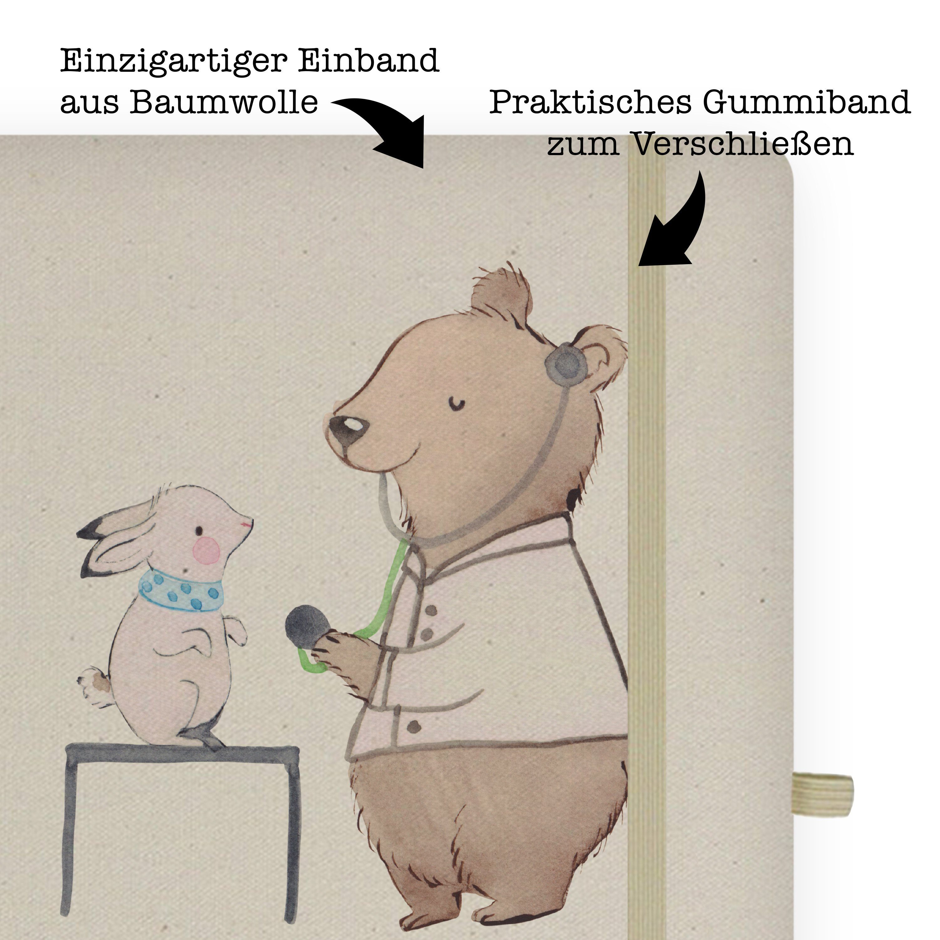 Mr. Geschenk, mit & Notizbuch Mrs. Panda Mr. Dank - Panda Ausbildung, Tierheilpraktiker & Herz Mrs. - Transparent