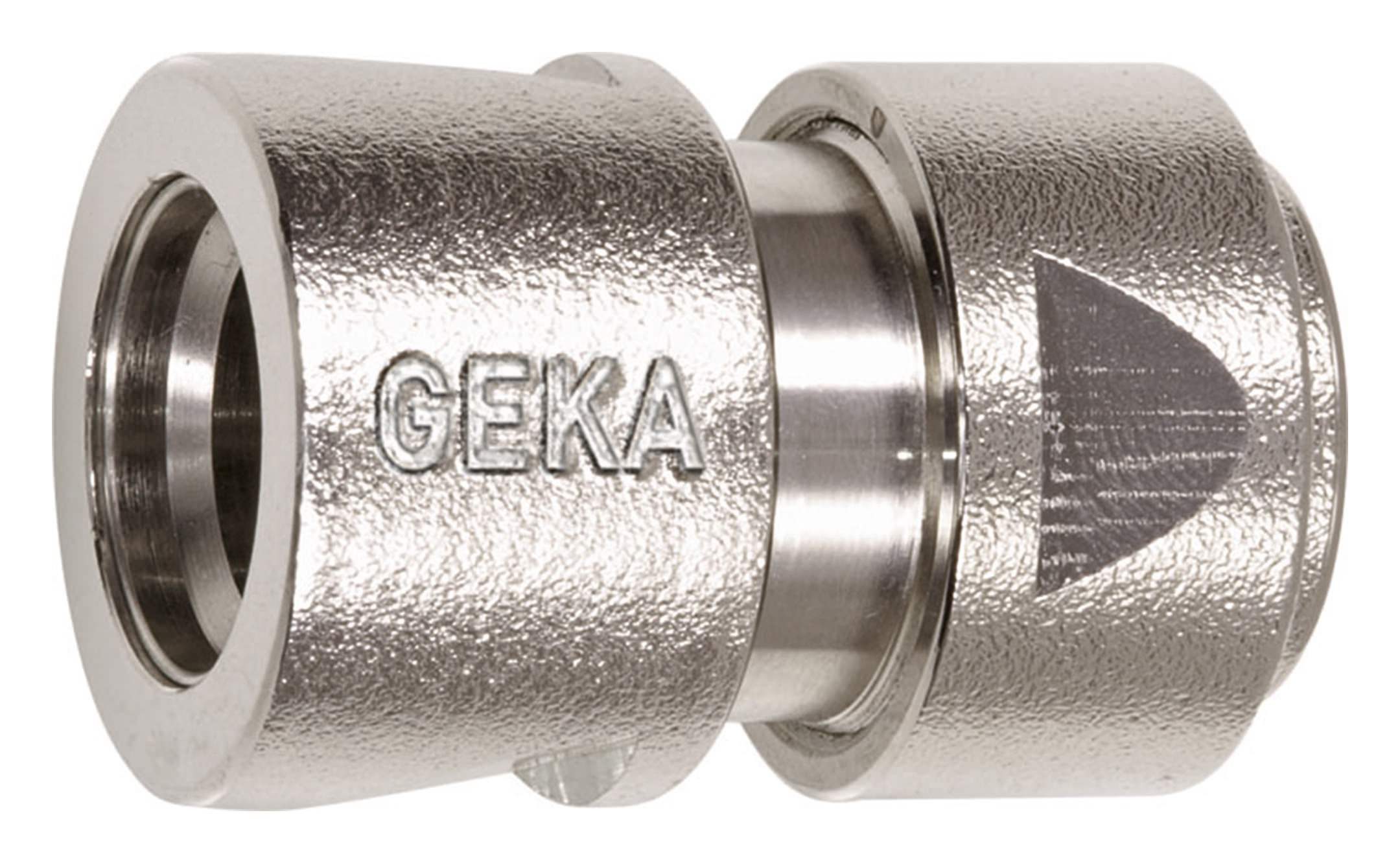 GEKA Schlauchverbinder, Plus Schlauchstück 1/2" ohne Wasserstopp