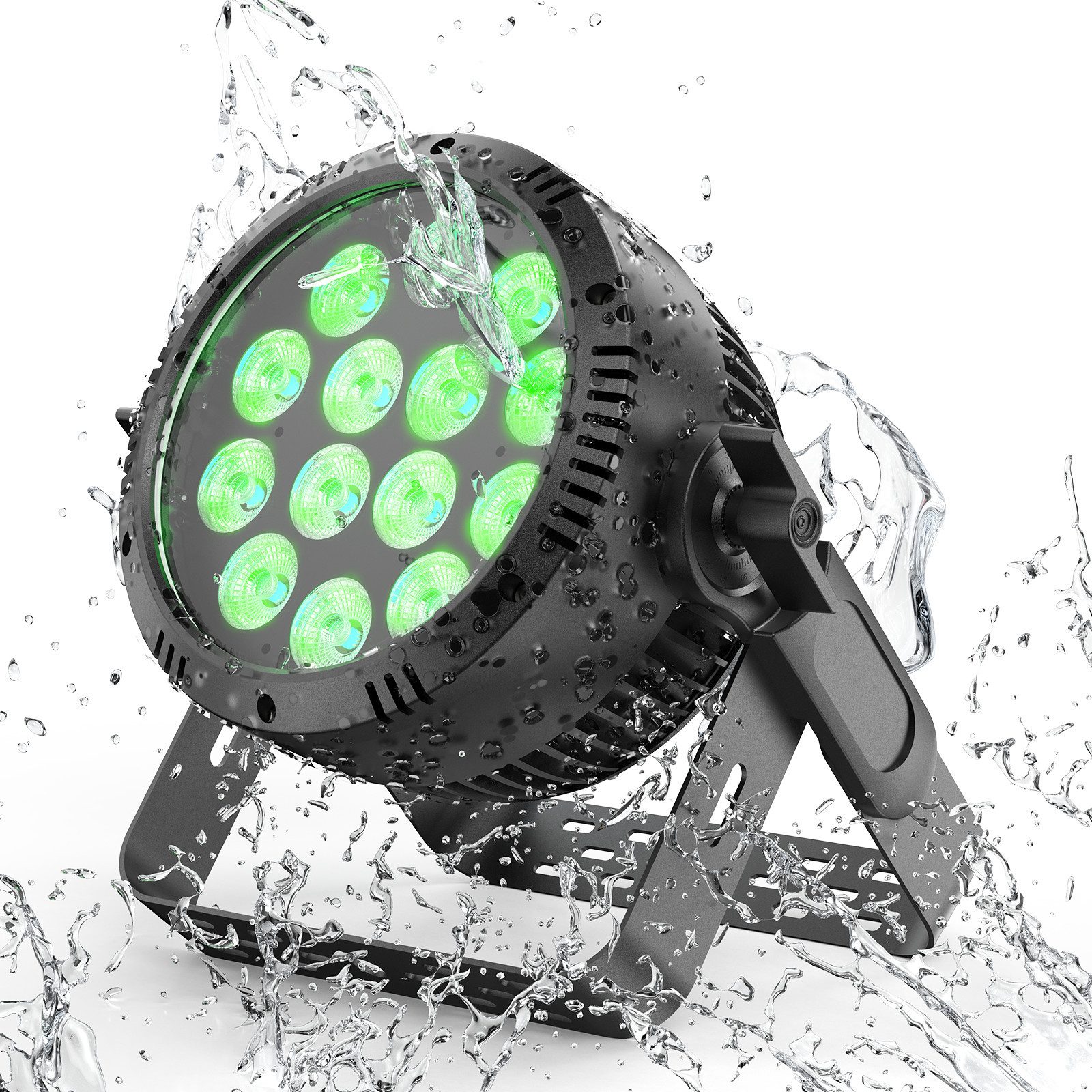 ZonQoonz Discolicht 200W IP65 wasserdichte geräuschlose RGBW 4-in-1 LED-Bühnen-PAR-Leuchte