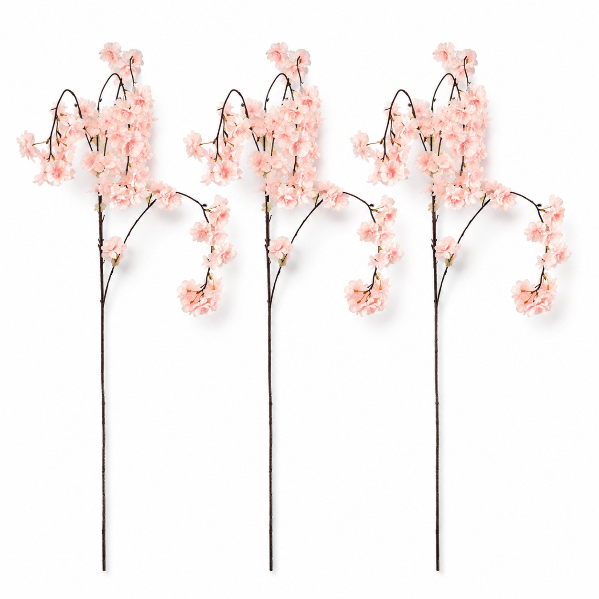 Kunstblume LAYBA Kirschblütenzweig 3er-Set rosa 100 cm, Layba