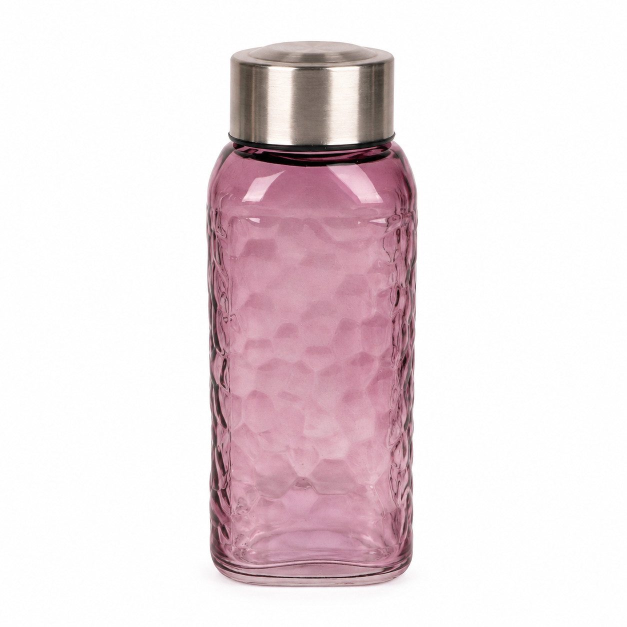 WestCraft Trinkflasche Vintage Glasflasche 300 ml, auslaufsicher – Pastelltöne, Wasserflasche für Smoothies, Shots, Saft & Meal Prep to go