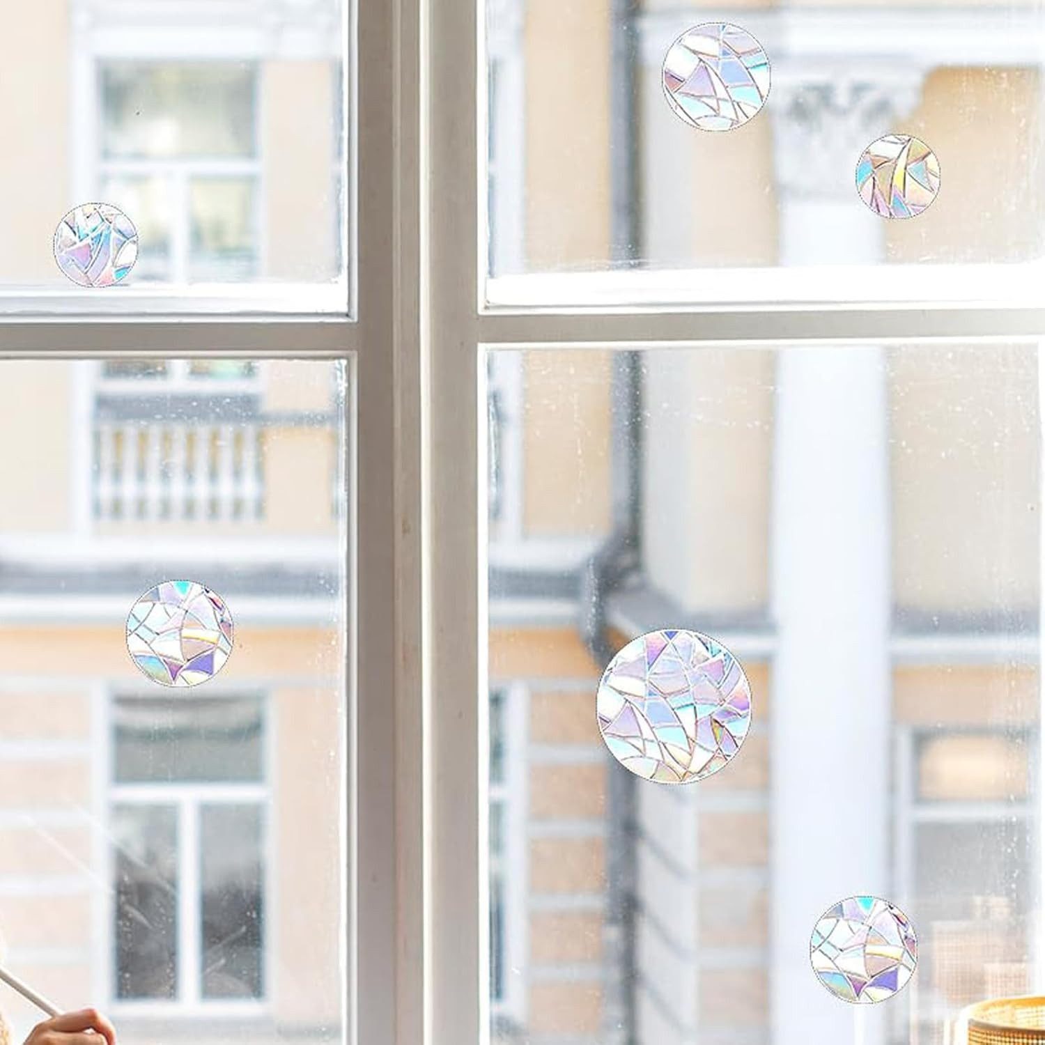 FELIXLEO Fensterdekoration Prism-Fenster-Abziehbilder suncatcher sticker Vogelschutz