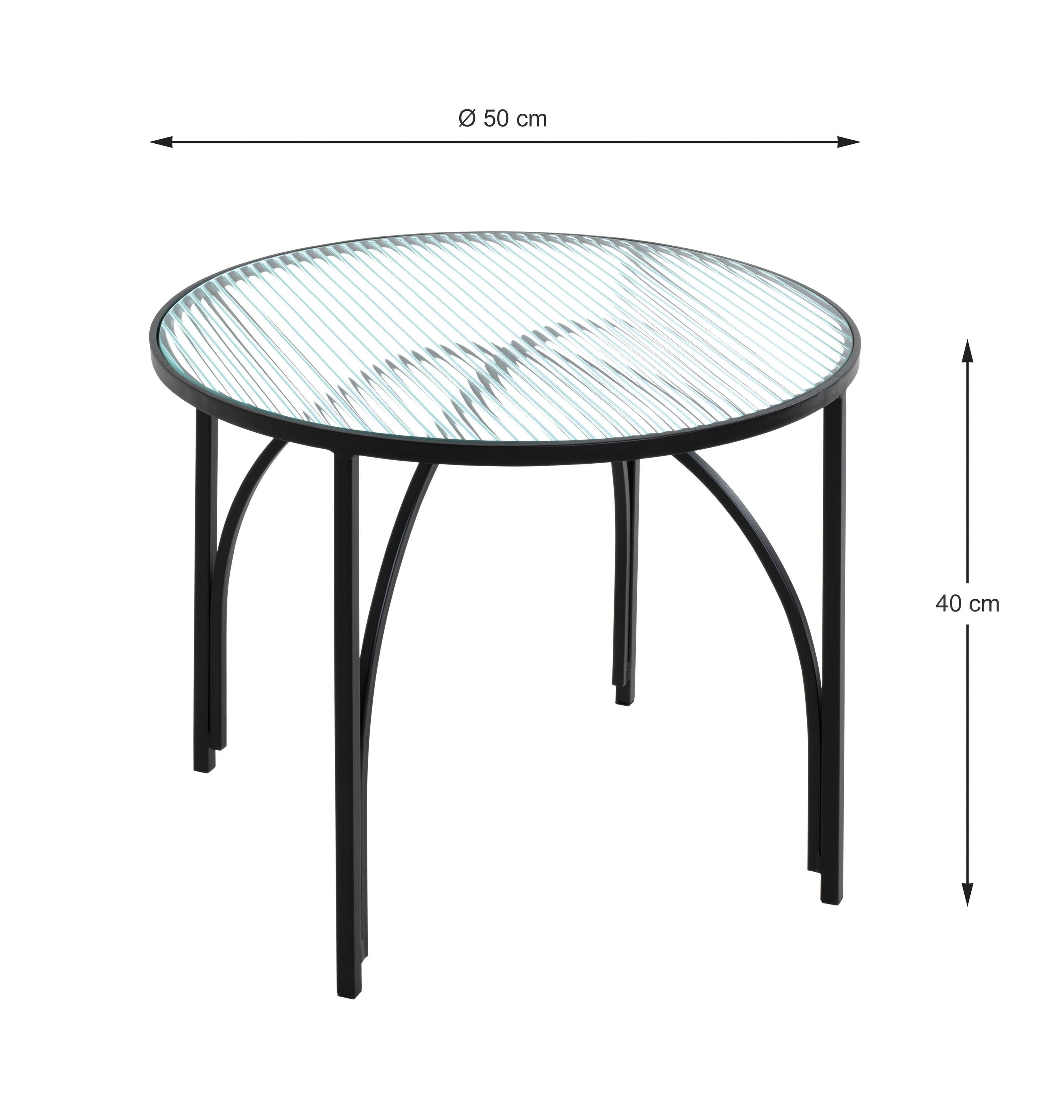 DH Beistelltisch HAKU HAKU Möbel Beistelltisch, cm schwarz Beistelltisch (DH cm) Kaffeetisch 50x40 50x40