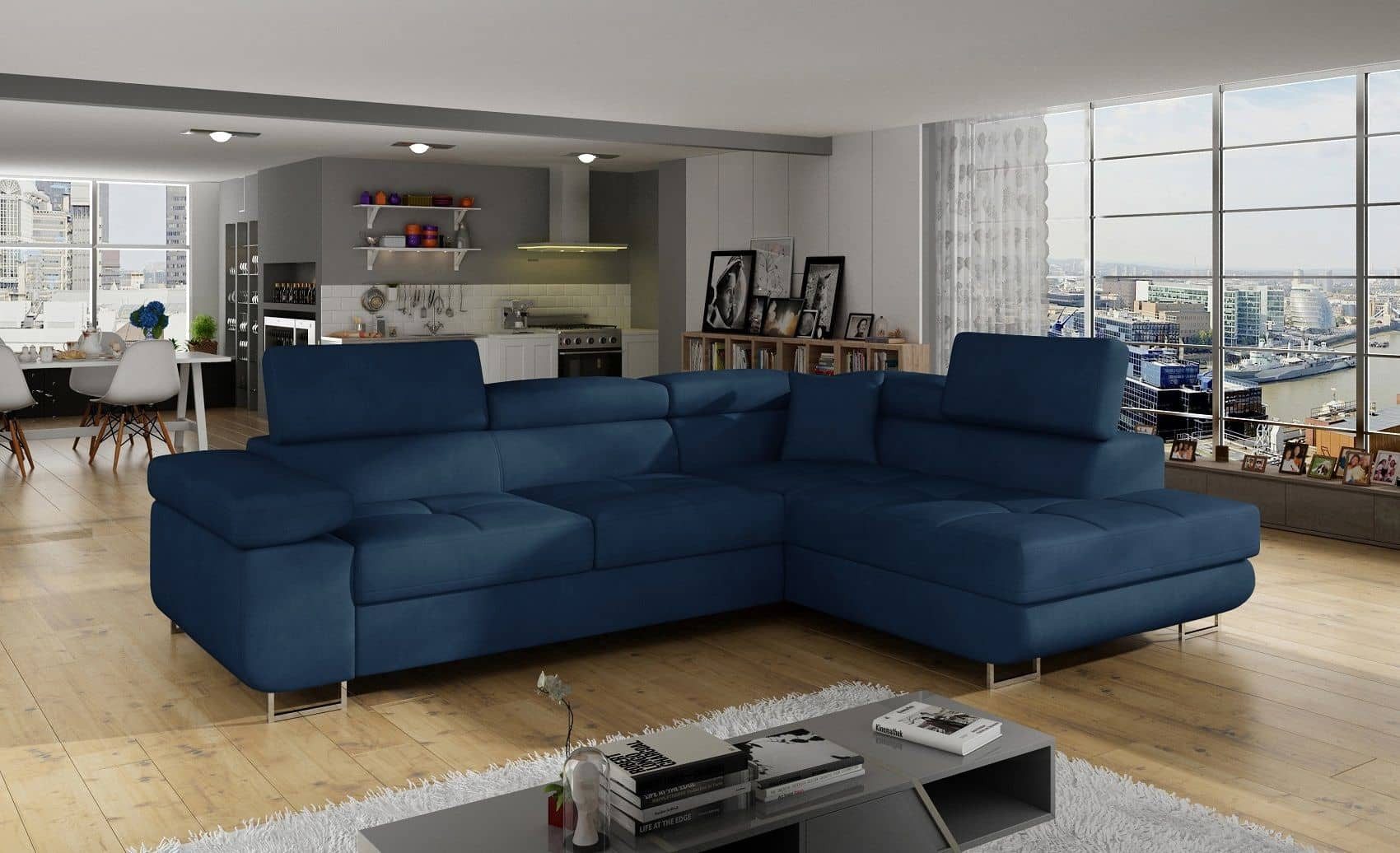 Myhomelando Ecksofa Champon, mit Schlaffunktion und Bettkasten