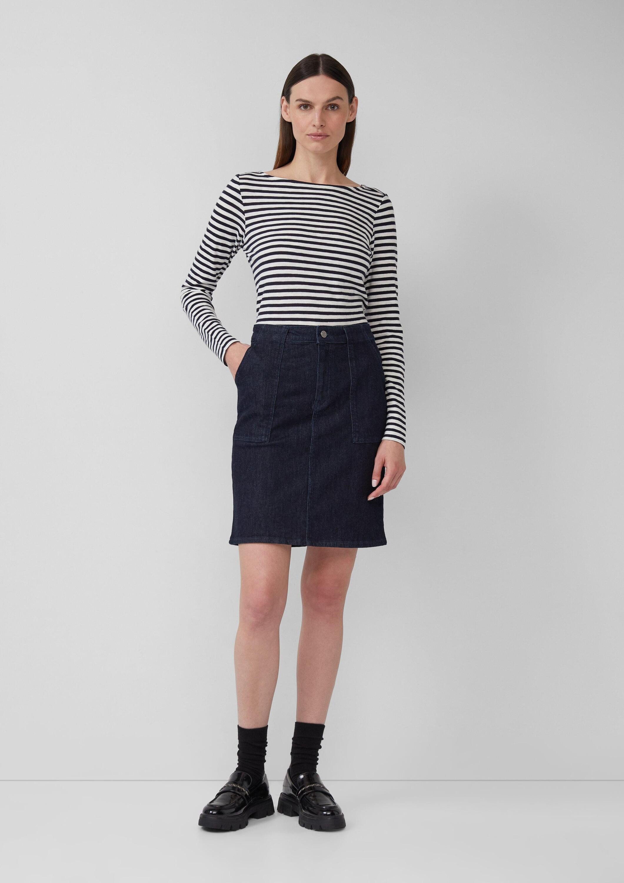 s.Oliver Minirock Rock Jeansrock mit aufgesetzten Taschen, 360° Denim günstig online kaufen