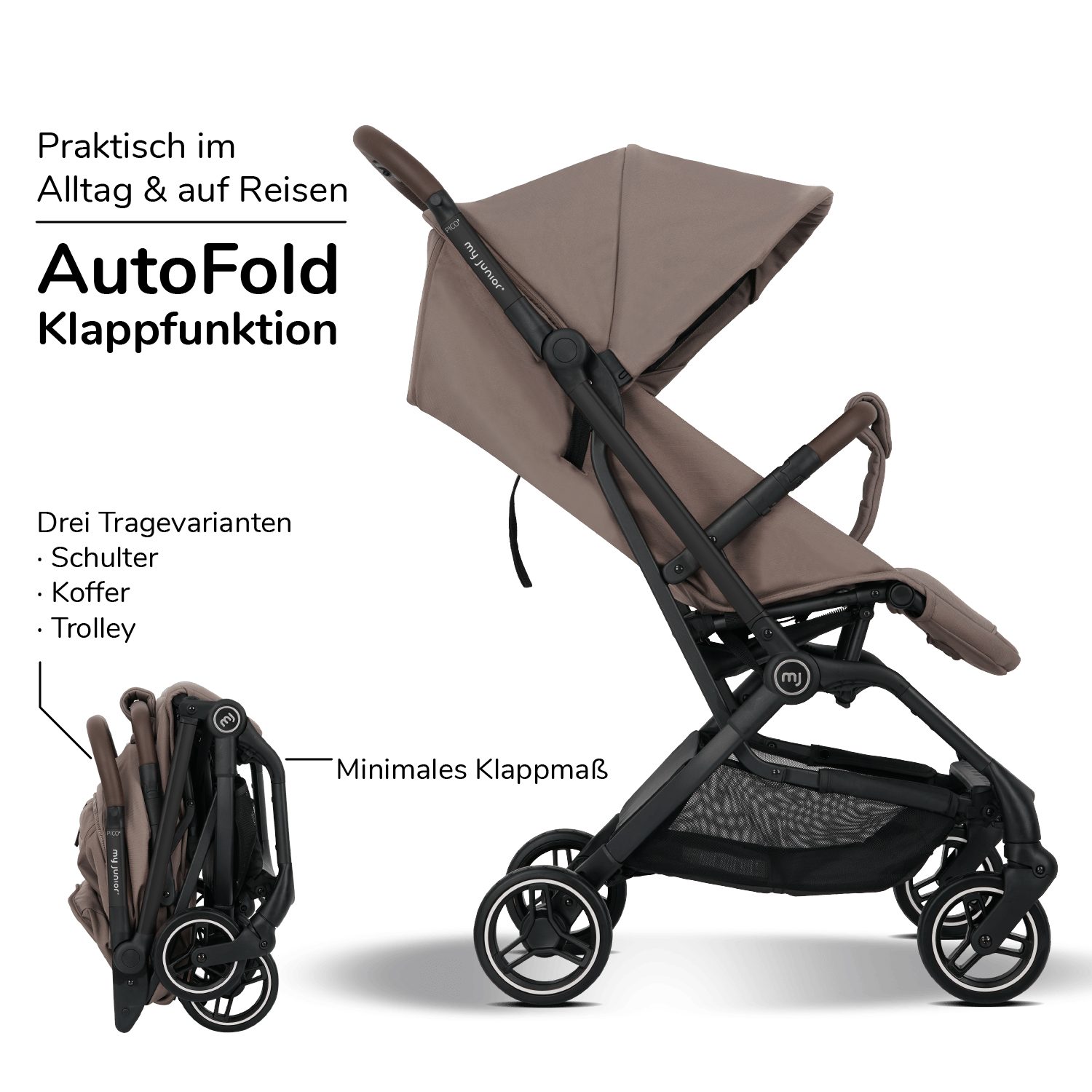 my junior Kinder-Buggy my junior® PICO² Hazel - Black Edition