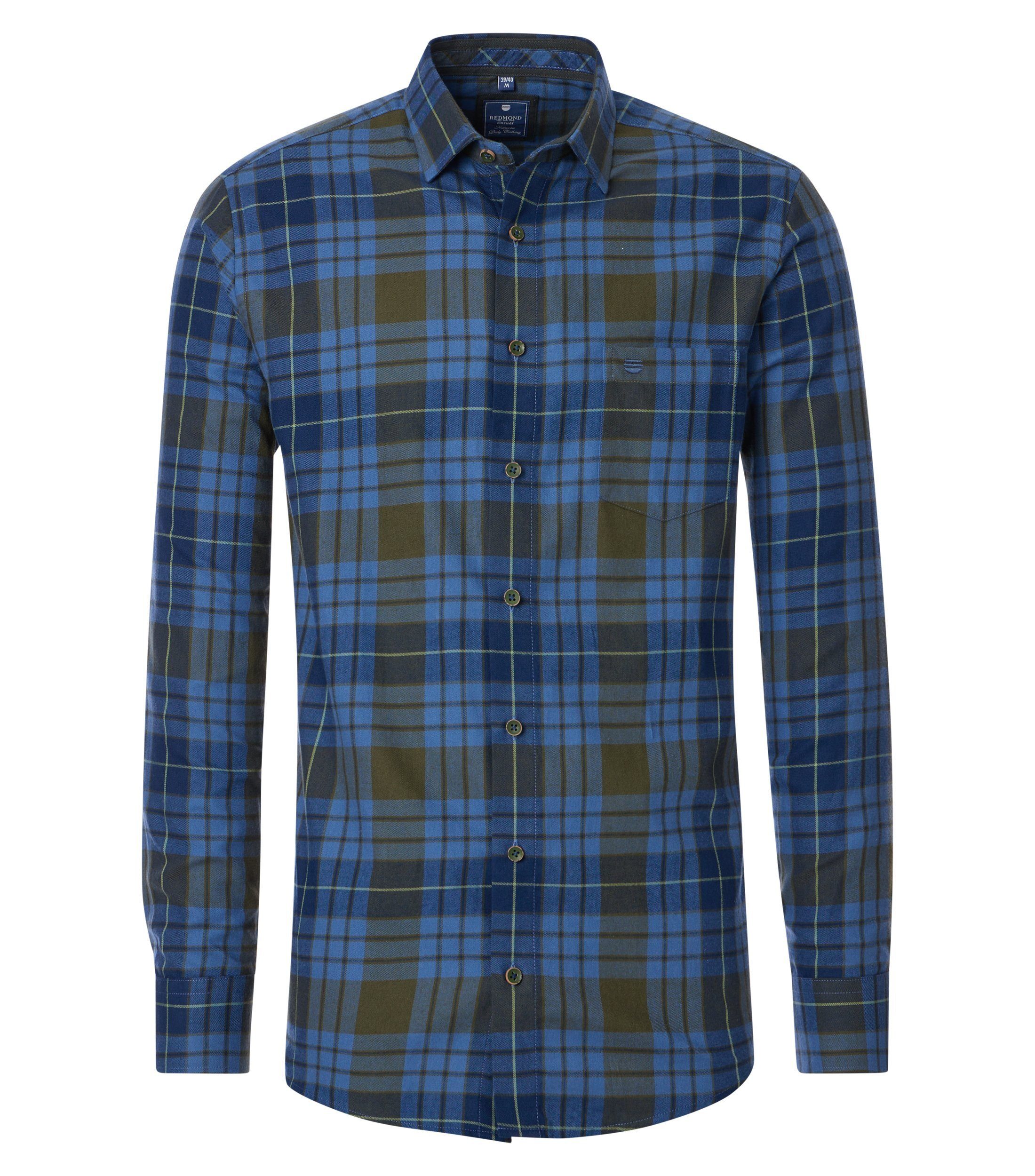 Langarmhemd kariert Comfort Fit