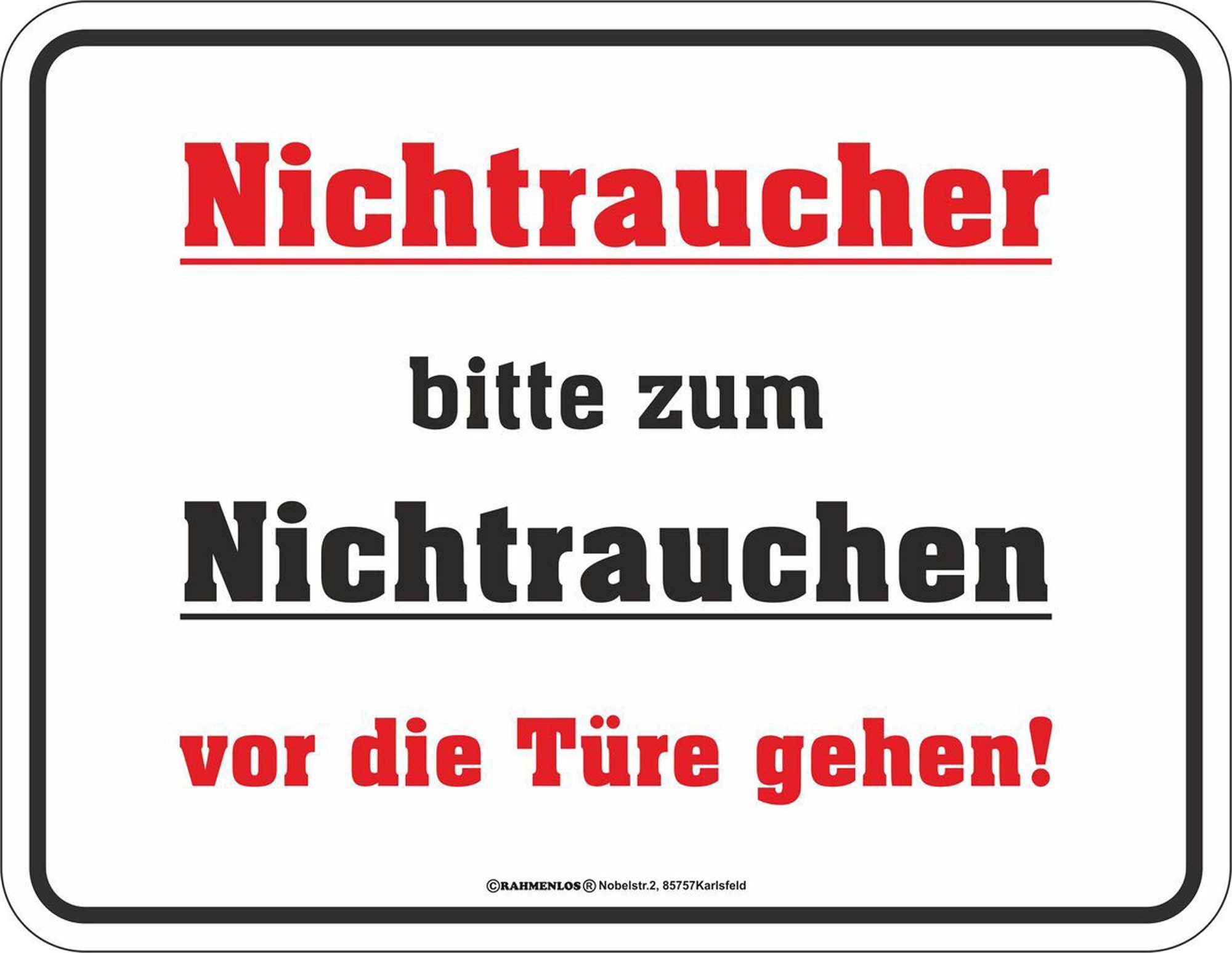 Magnet Nichtraucher - Magnete - Vor die Tür!