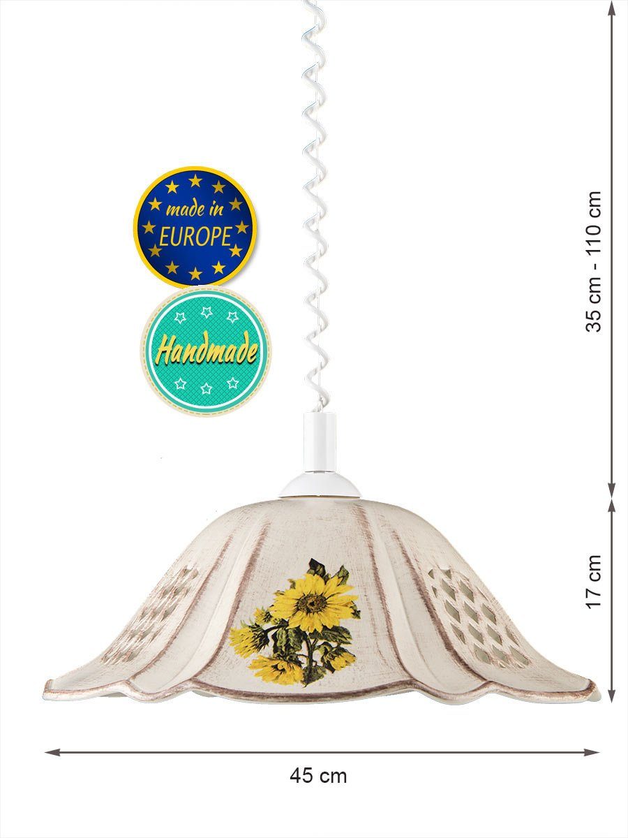 Helios Leuchten Pendelleuchte Küchenlampe Keramik, Keramiklampe, günstig online kaufen