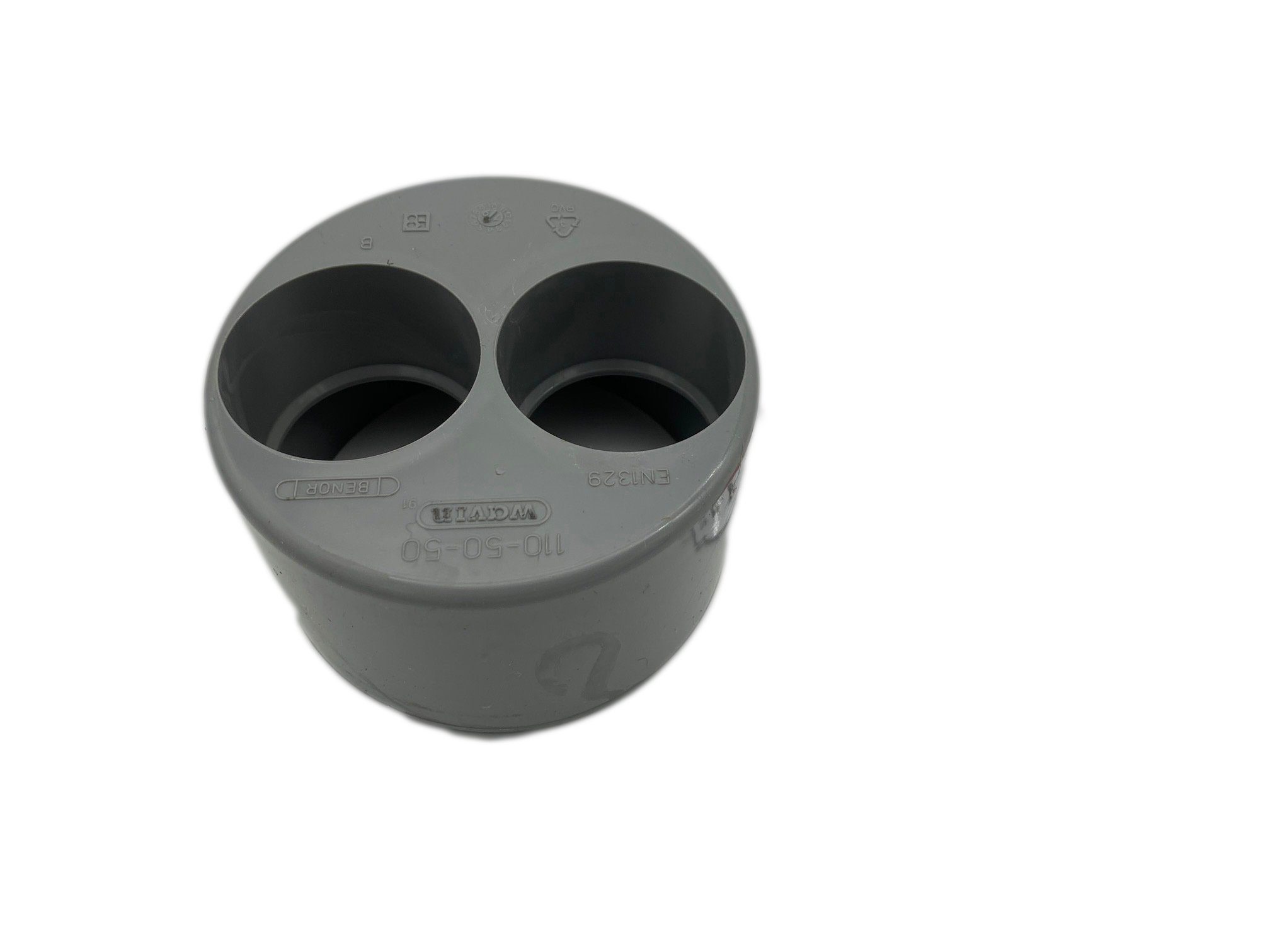 SIBO Fluidra Netherlands B.V. Steckfitting 110 mm auf 2 x 50 mm Einsatz Reduzierung von Einsatz für KG Rohr Muffe